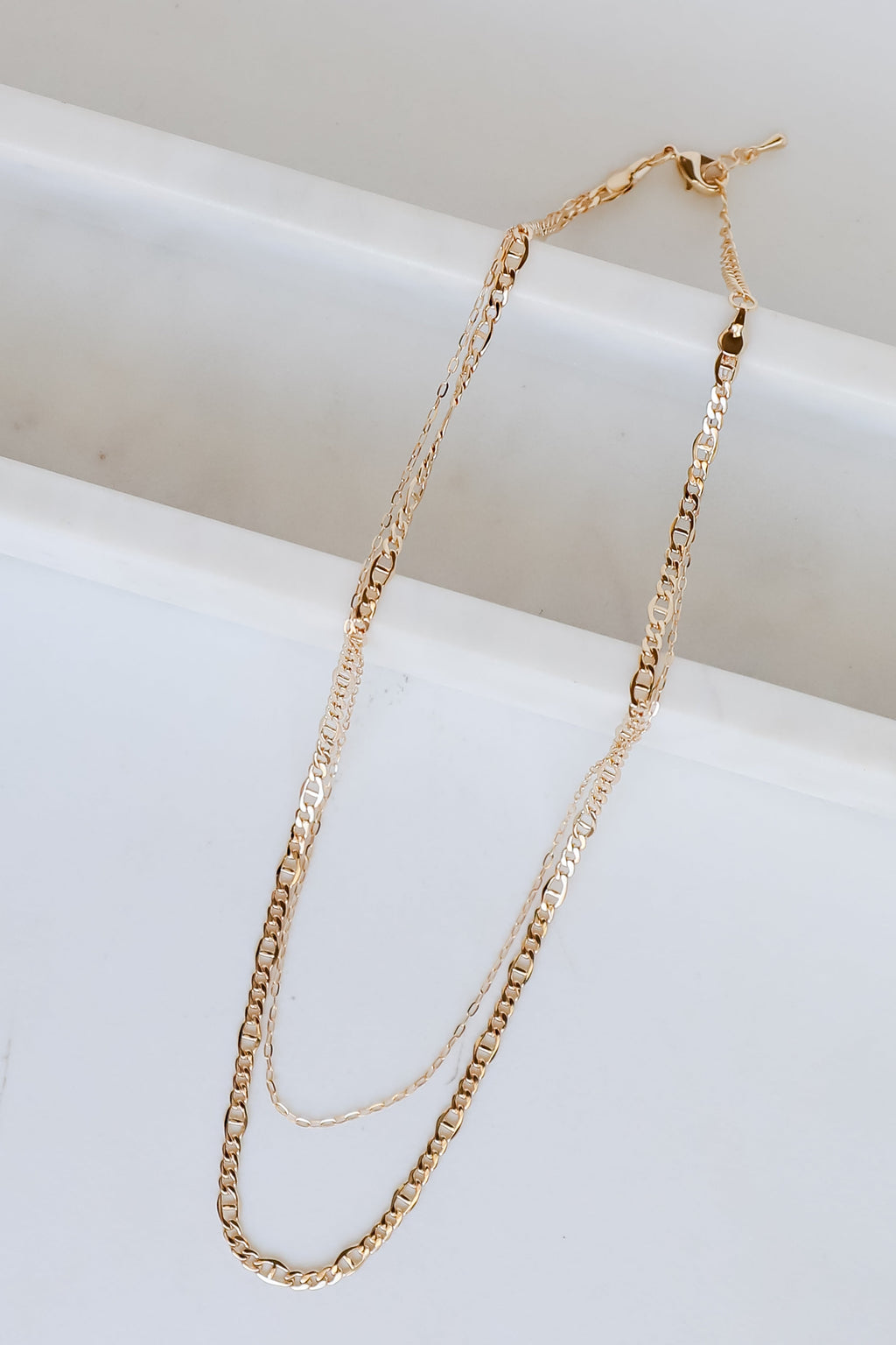 FINAL SALE - Isabella Gold Layered Chain Necklace