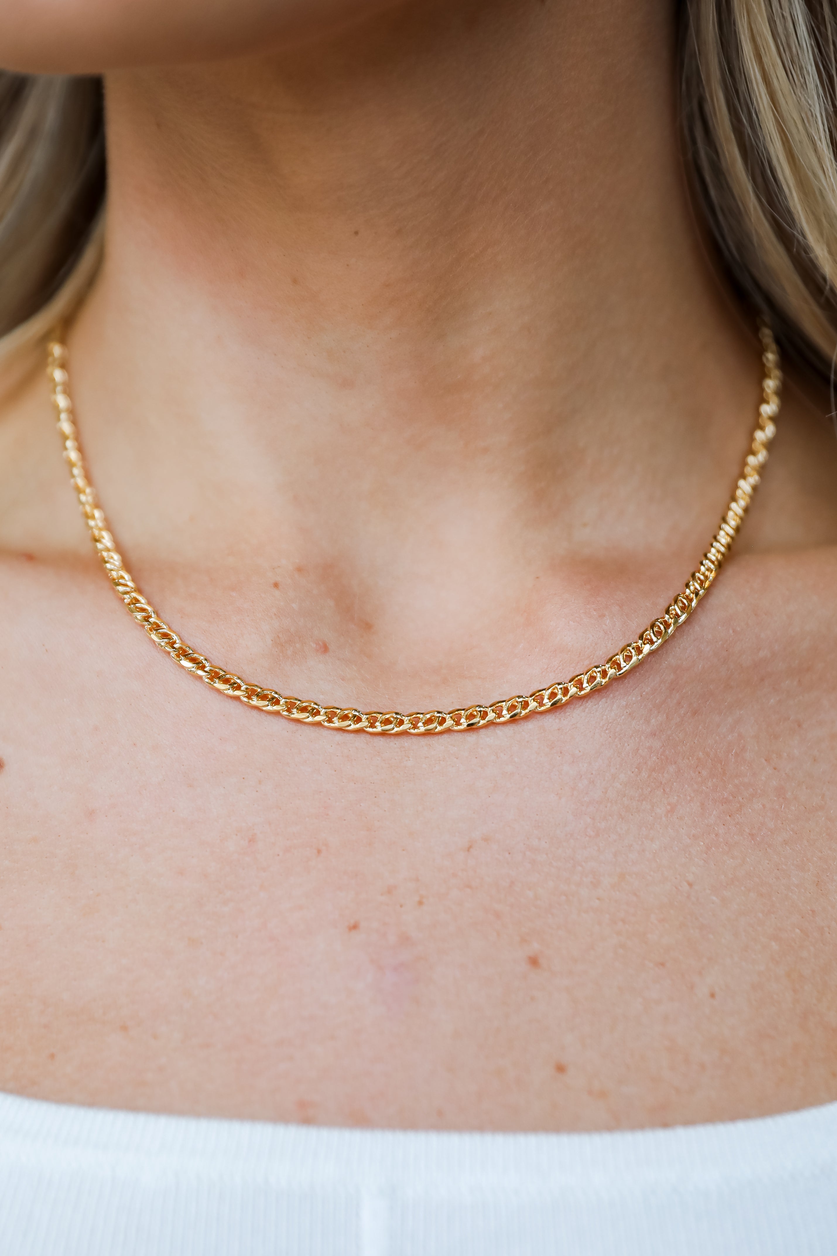 FINAL SALE - Tatum Gold Chain Necklace