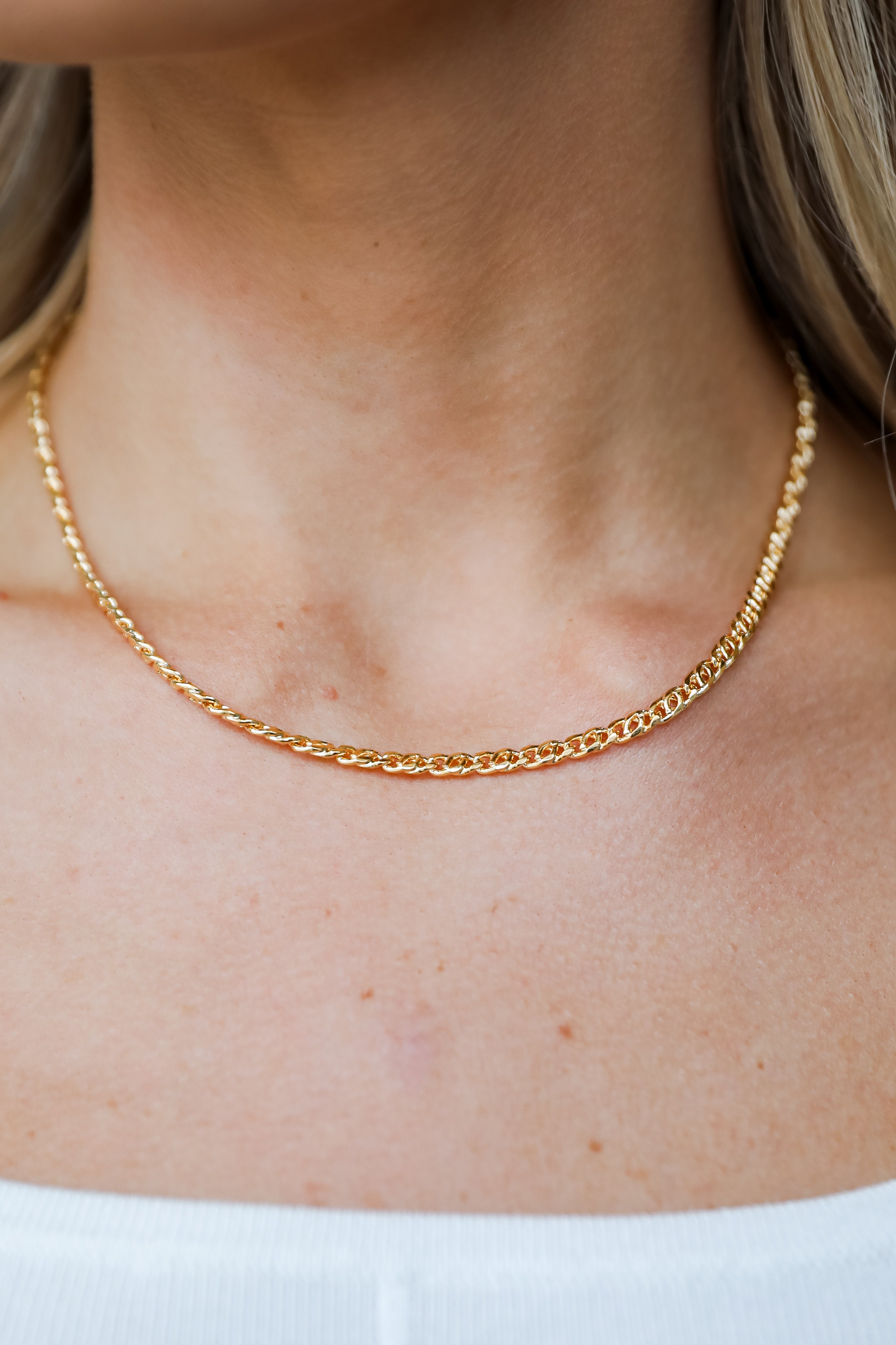 FINAL SALE - Tatum Gold Chain Necklace