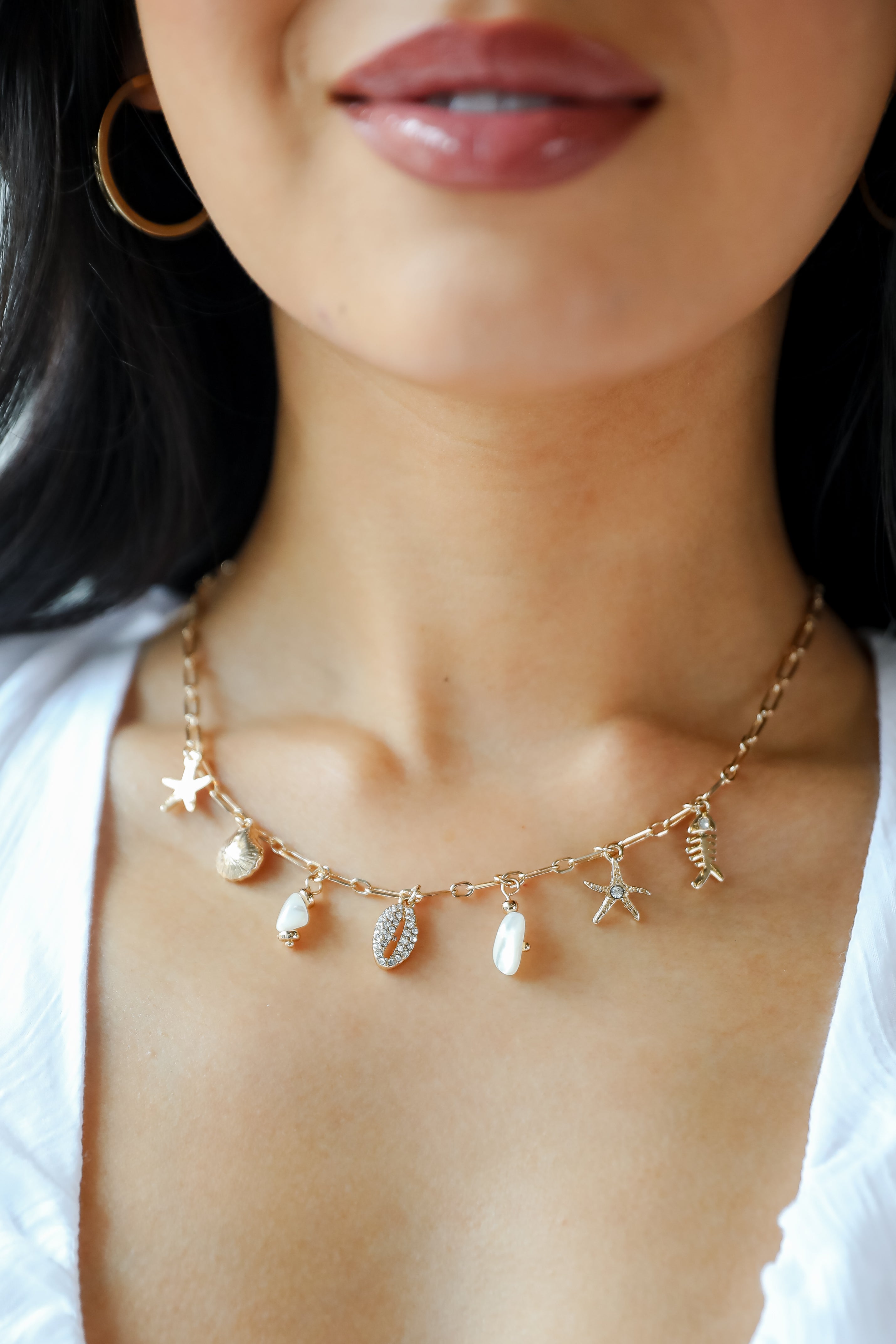 Penelope Gold Charm Necklace