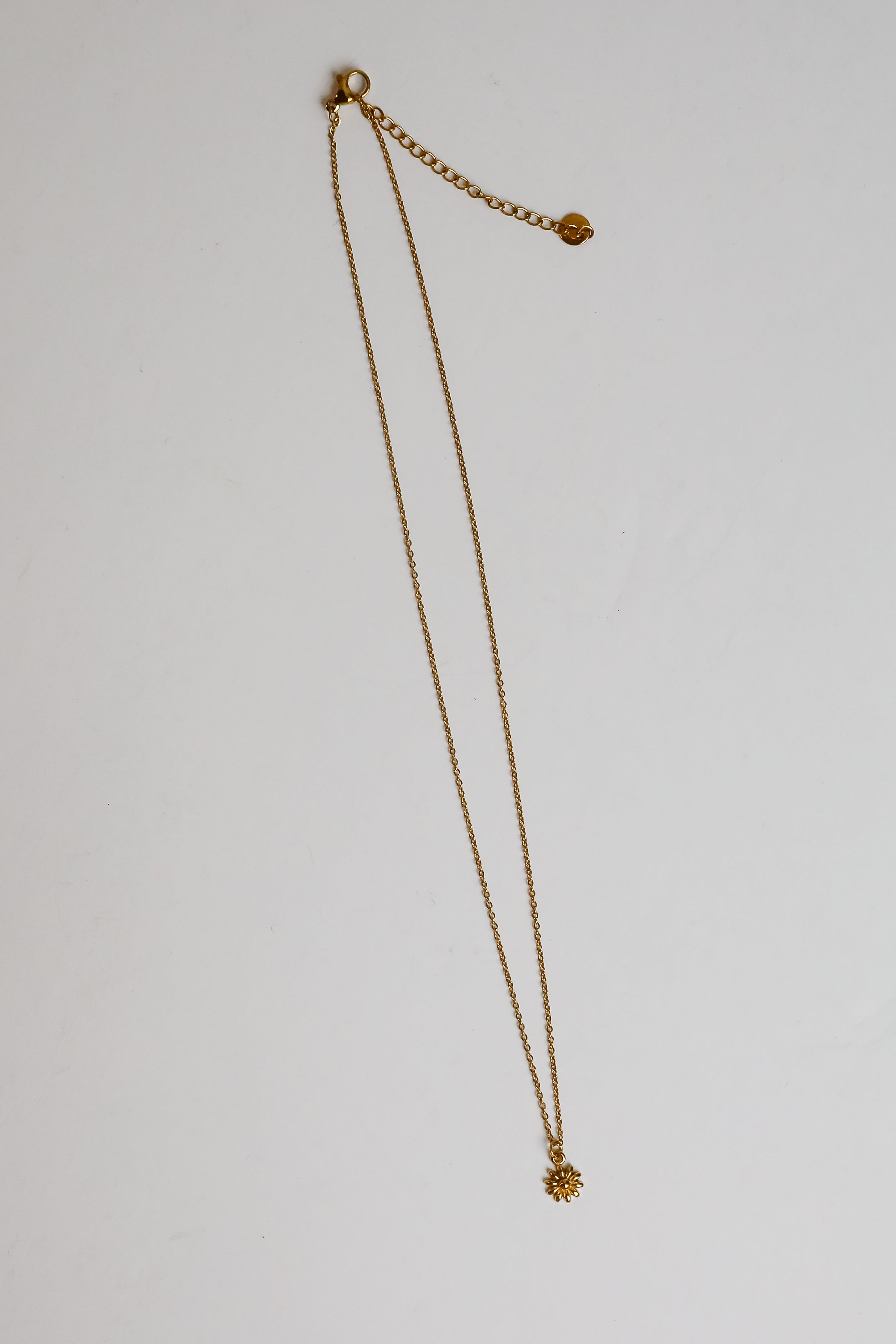 Kiara Gold Flower Charm Necklace
