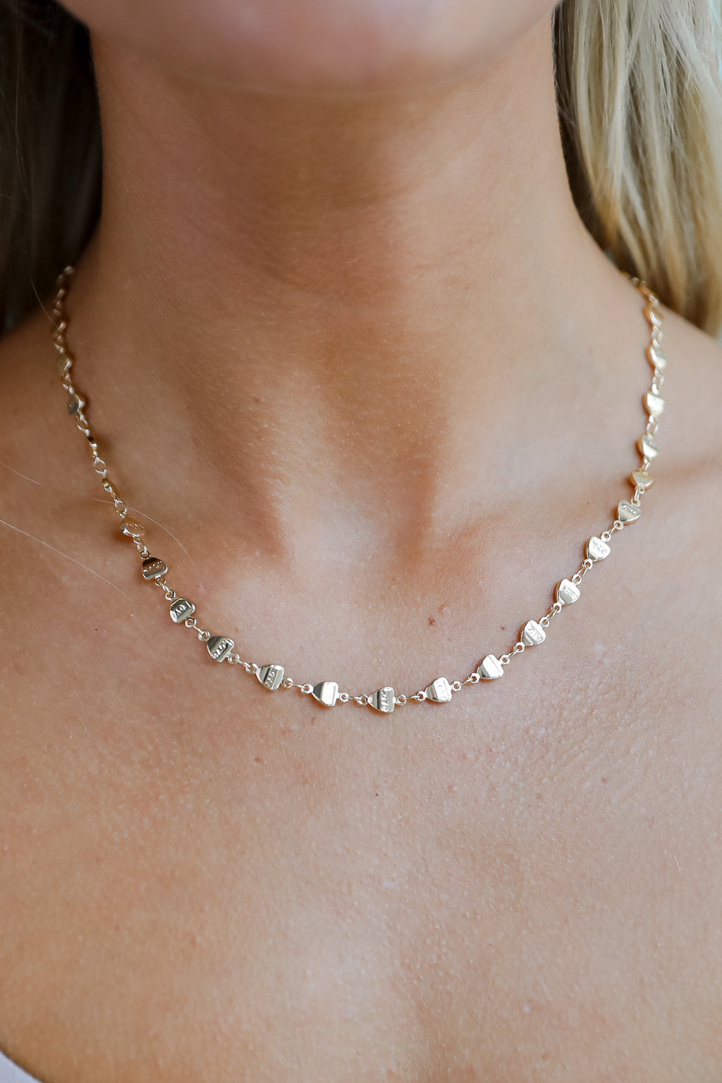 FINAL SALE - Aria Gold Heart Chain Necklace