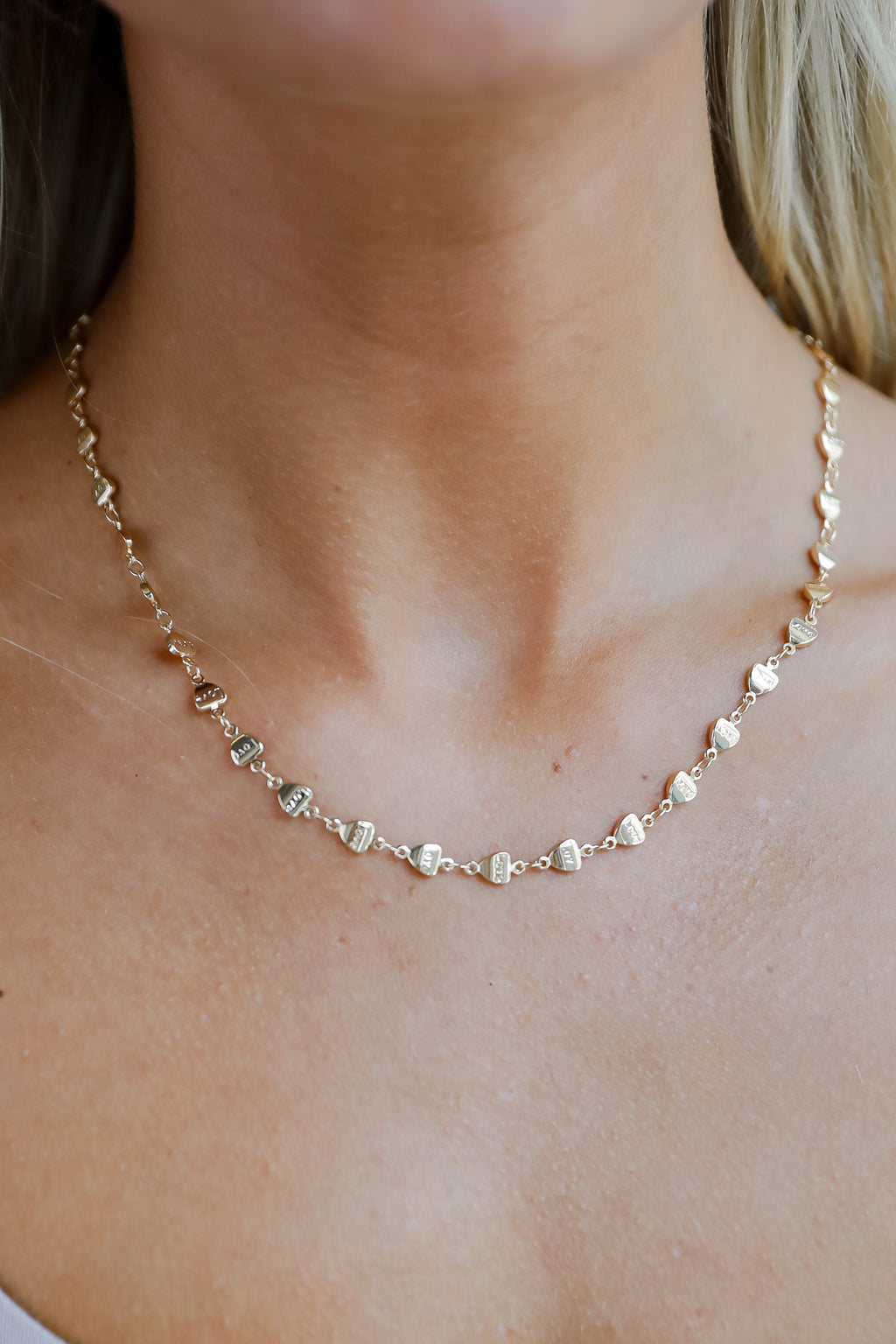 FINAL SALE - Aria Gold Heart Chain Necklace