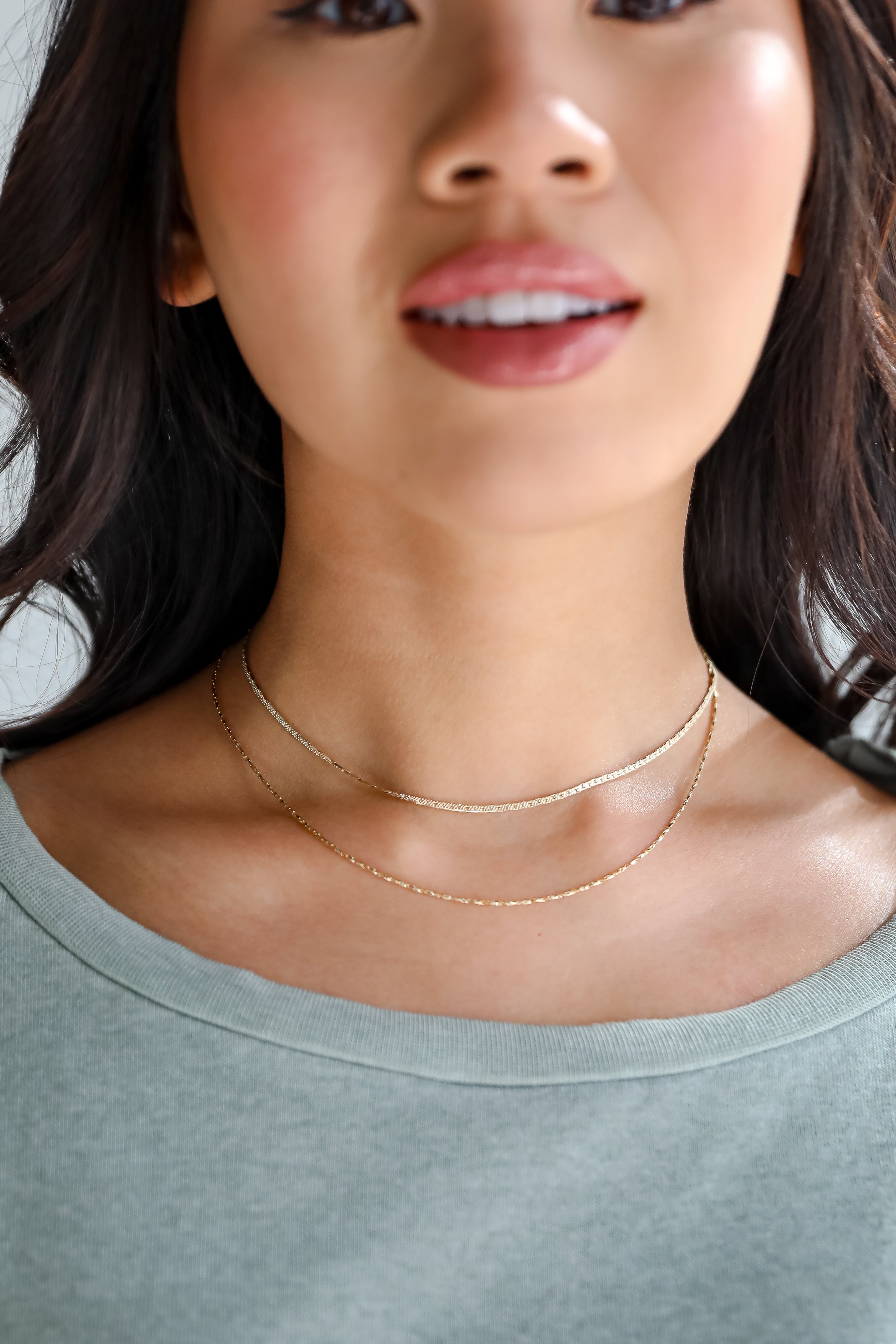 Hadley Gold Layered Chain Necklace