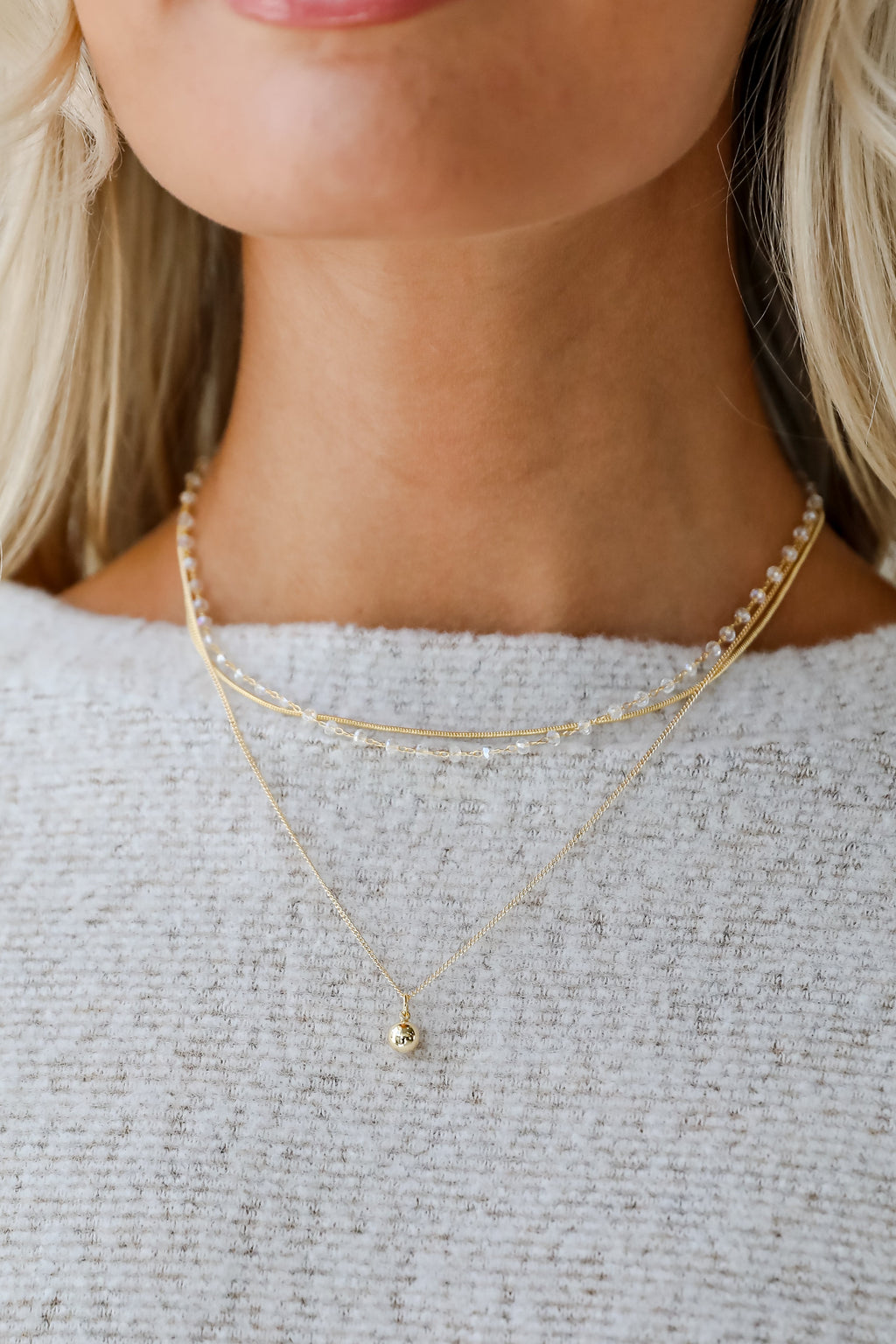 FINAL SALE - Reagan Layered Chain Necklace