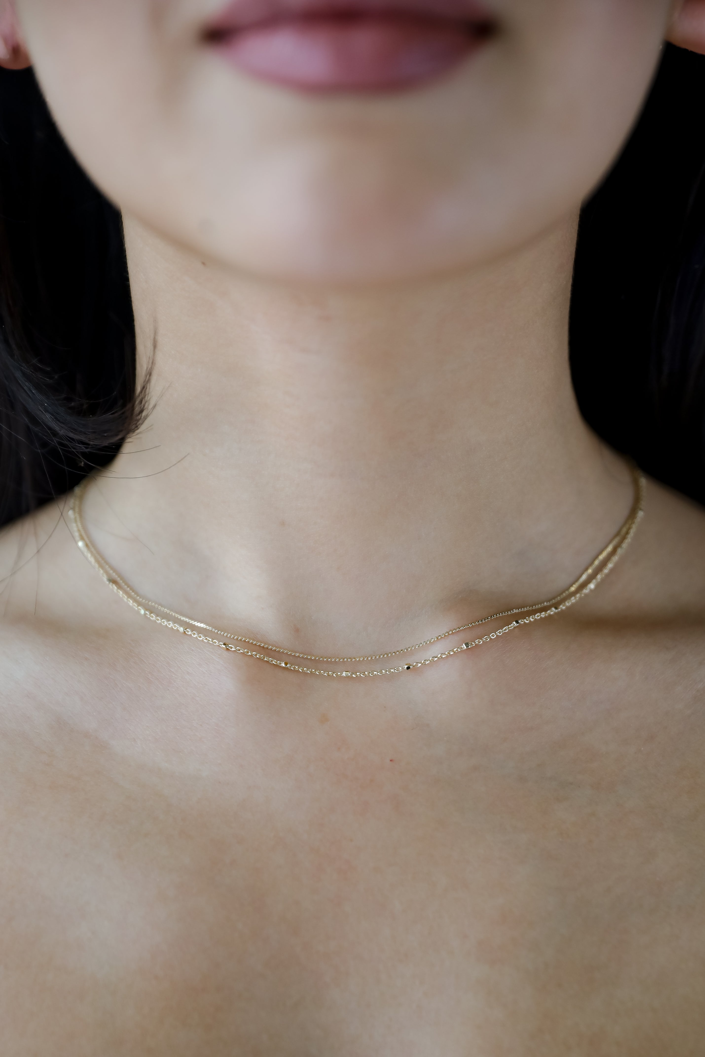 Nova Gold Layered Chain Necklace