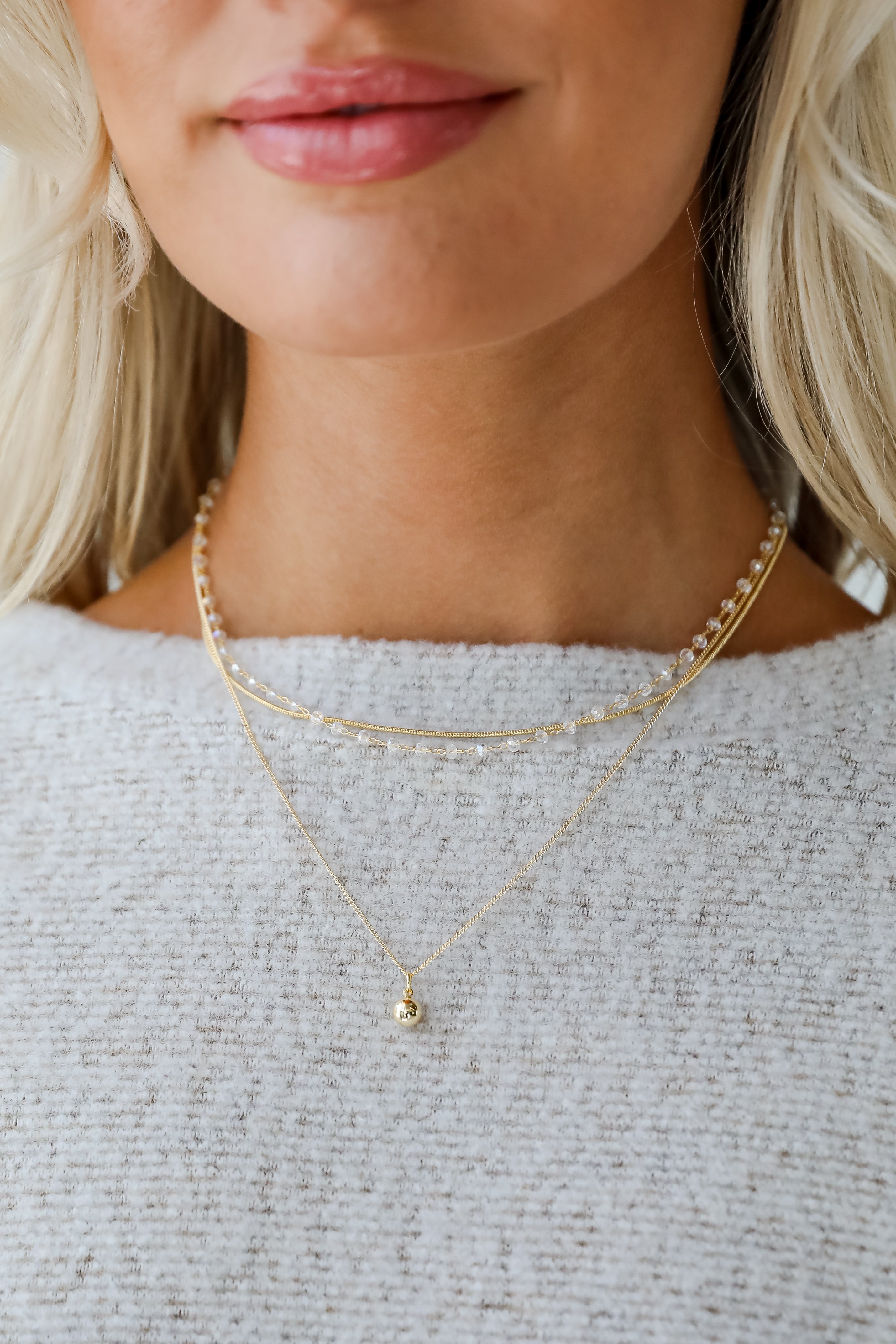 FINAL SALE - Reagan Layered Chain Necklace