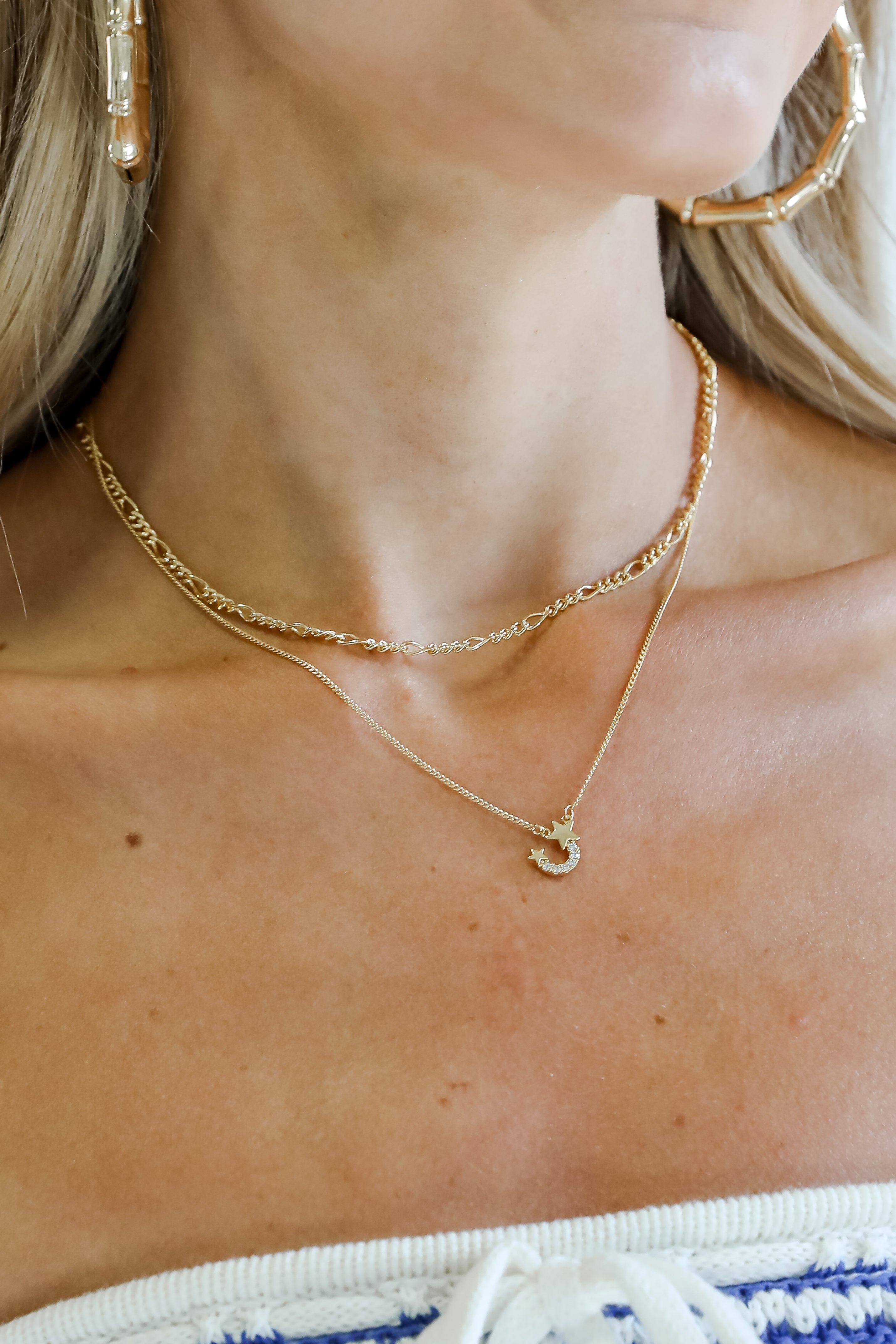 Hazel Gold Layered Chain Necklace