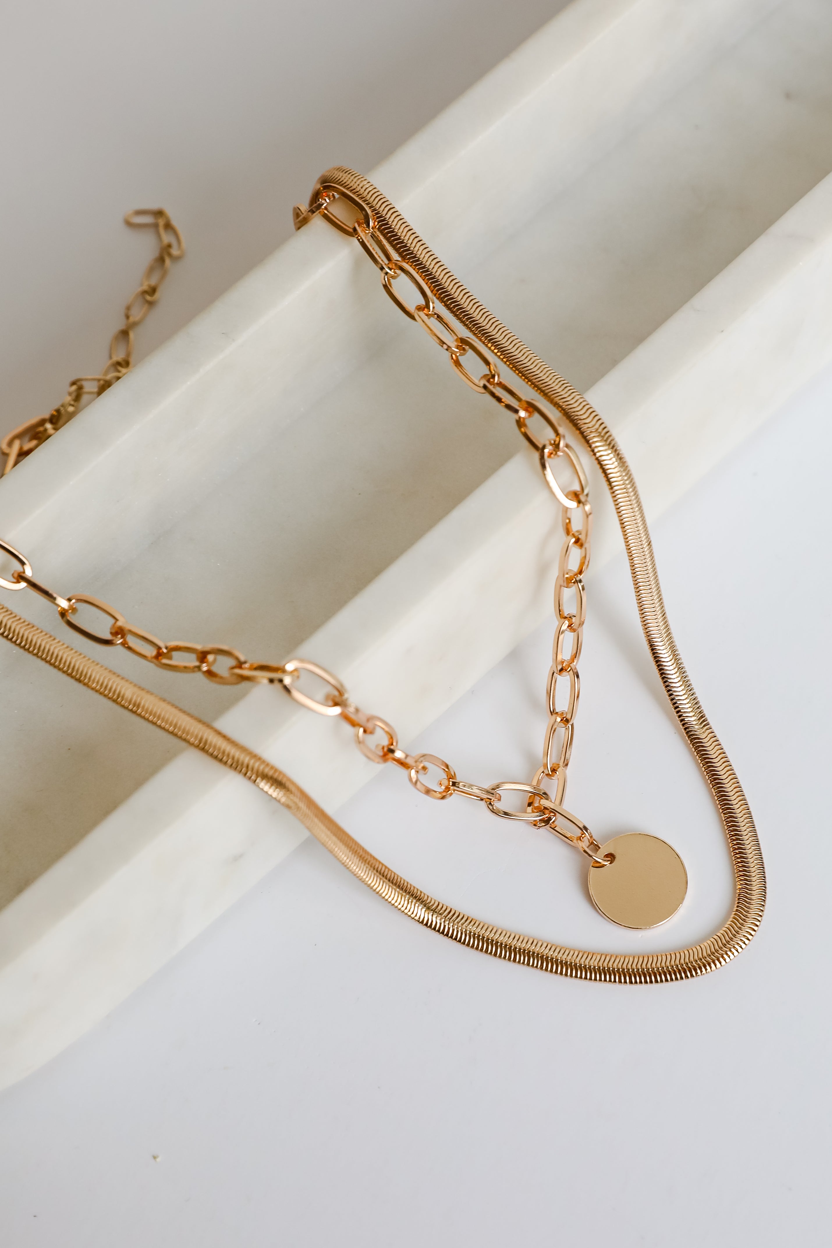 Sofia Gold Layered Chain Necklace