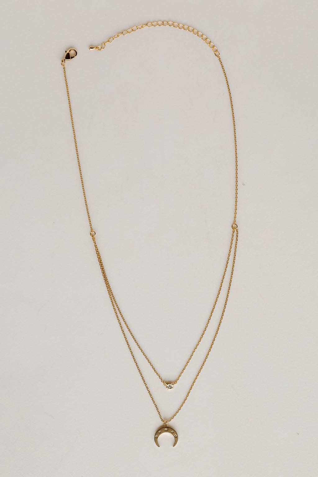 FINAL SALE - Sami Gold Crescent Horn Layered Necklace