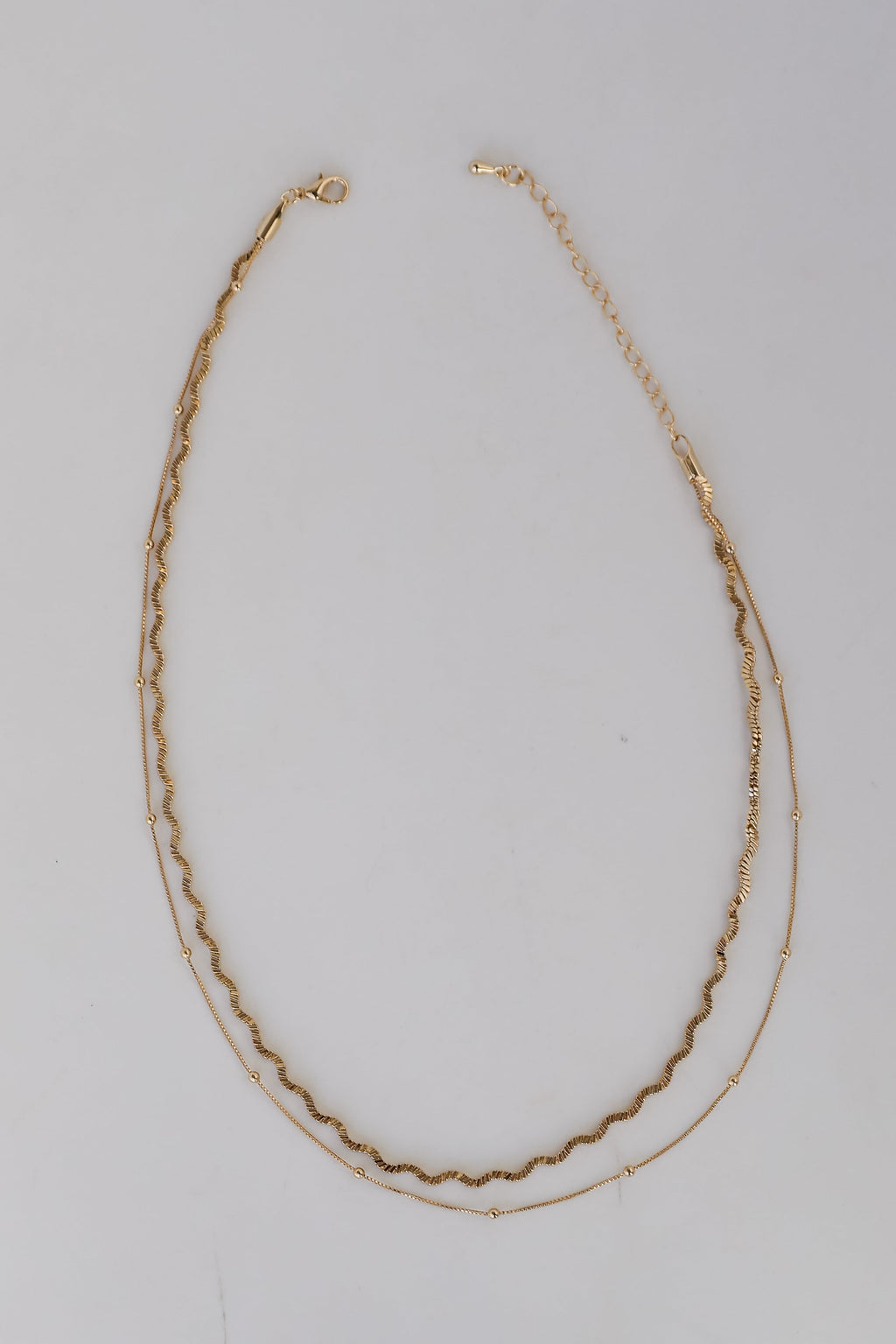 FINAL SALE - Aubree Gold Layered Chain Necklace