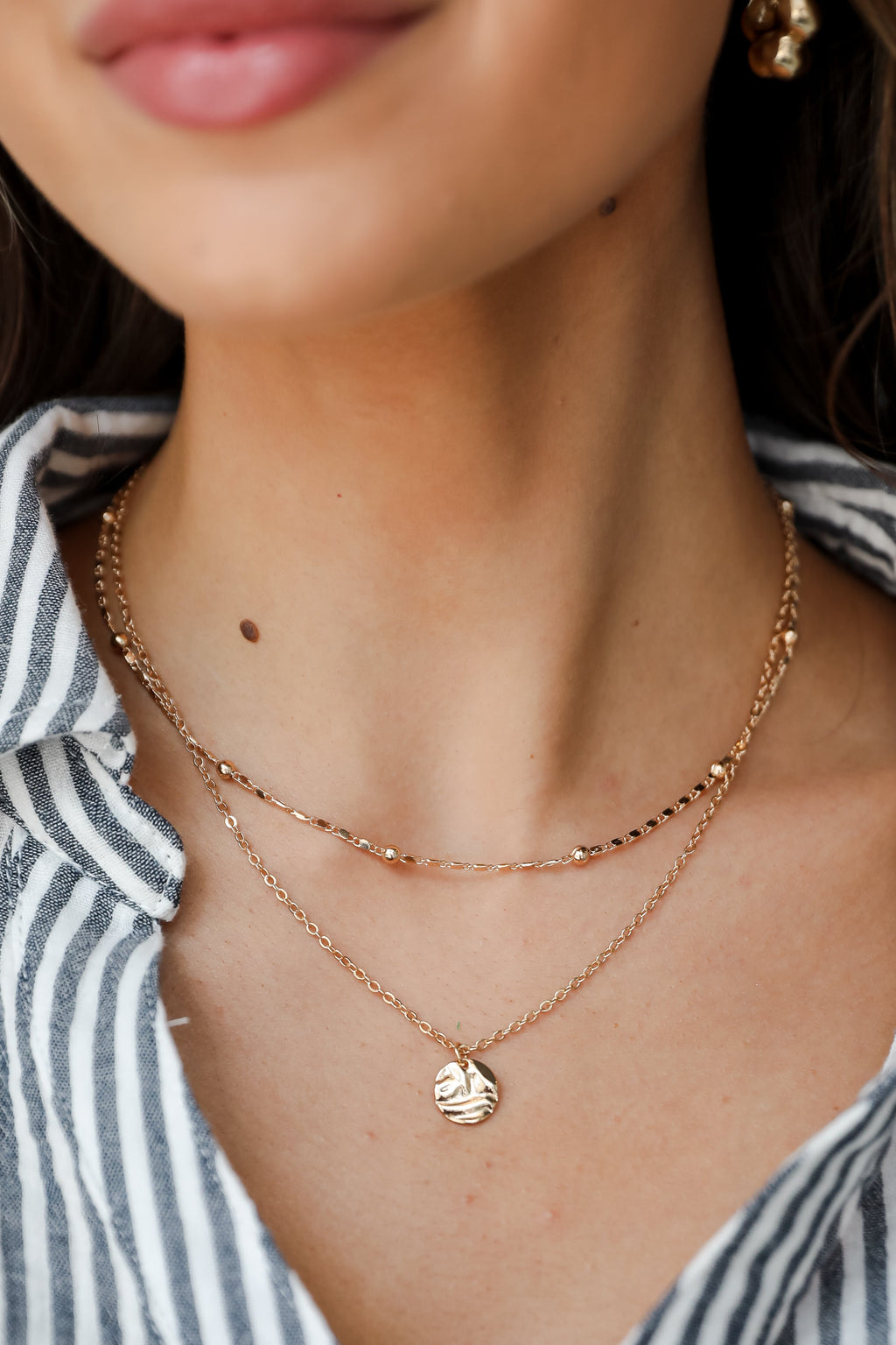 FINAL SALE - Joanna Gold Layered Chain Necklace