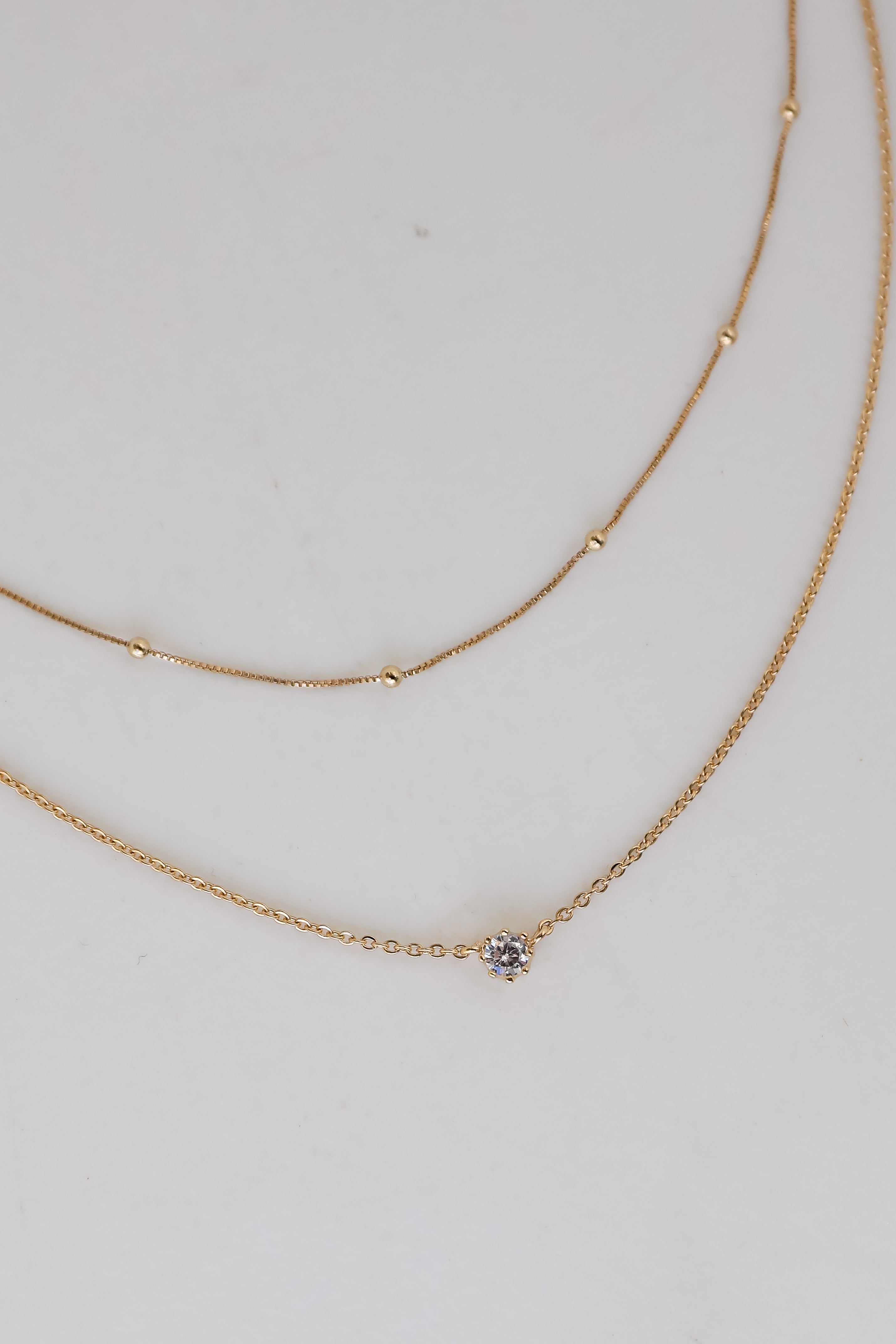 FINAL SALE - Dakota Gold Layered Chain Necklace