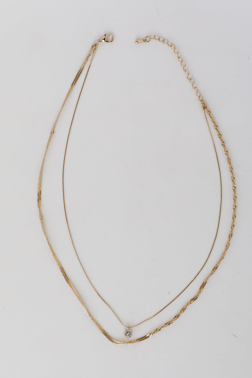 FINAL SALE - Lola Gold Layered Chain Necklace