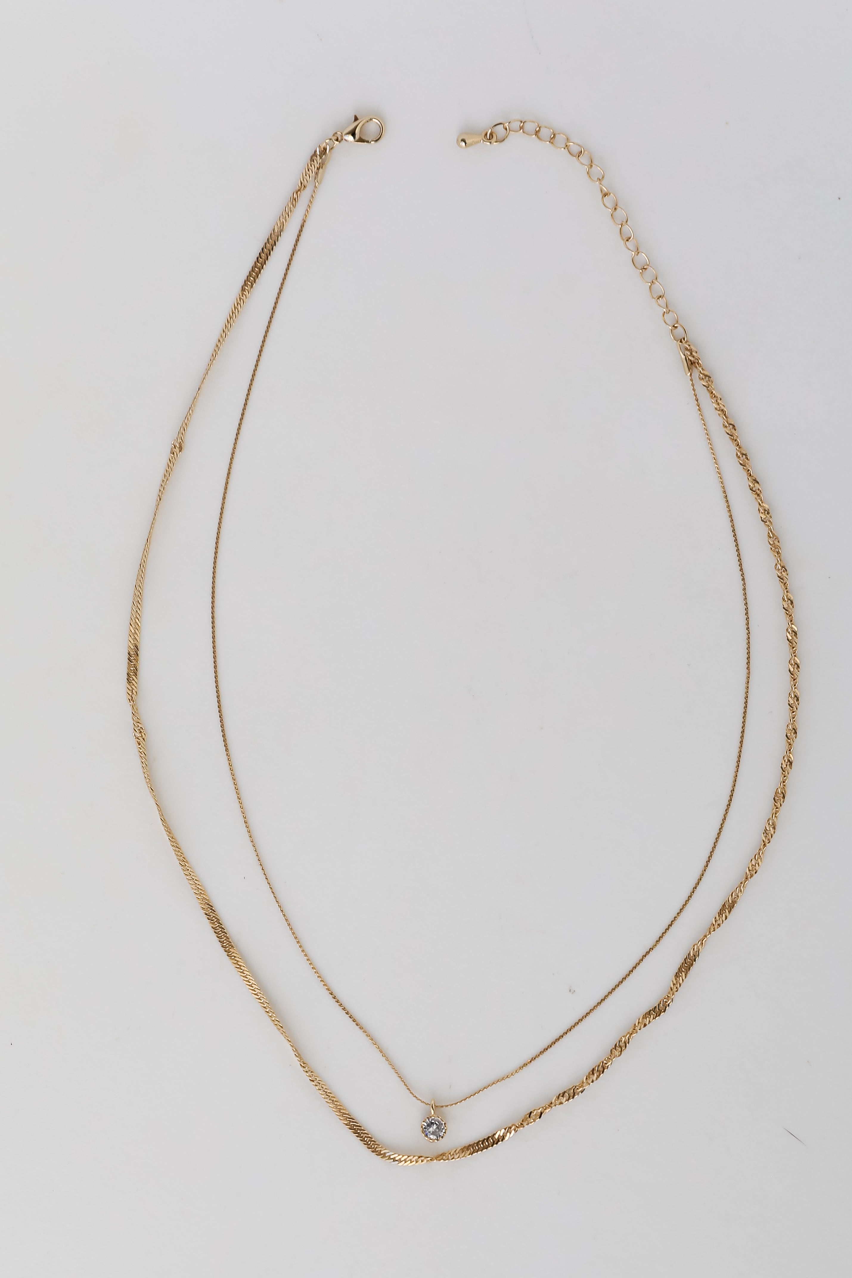 FINAL SALE - Lola Gold Layered Chain Necklace