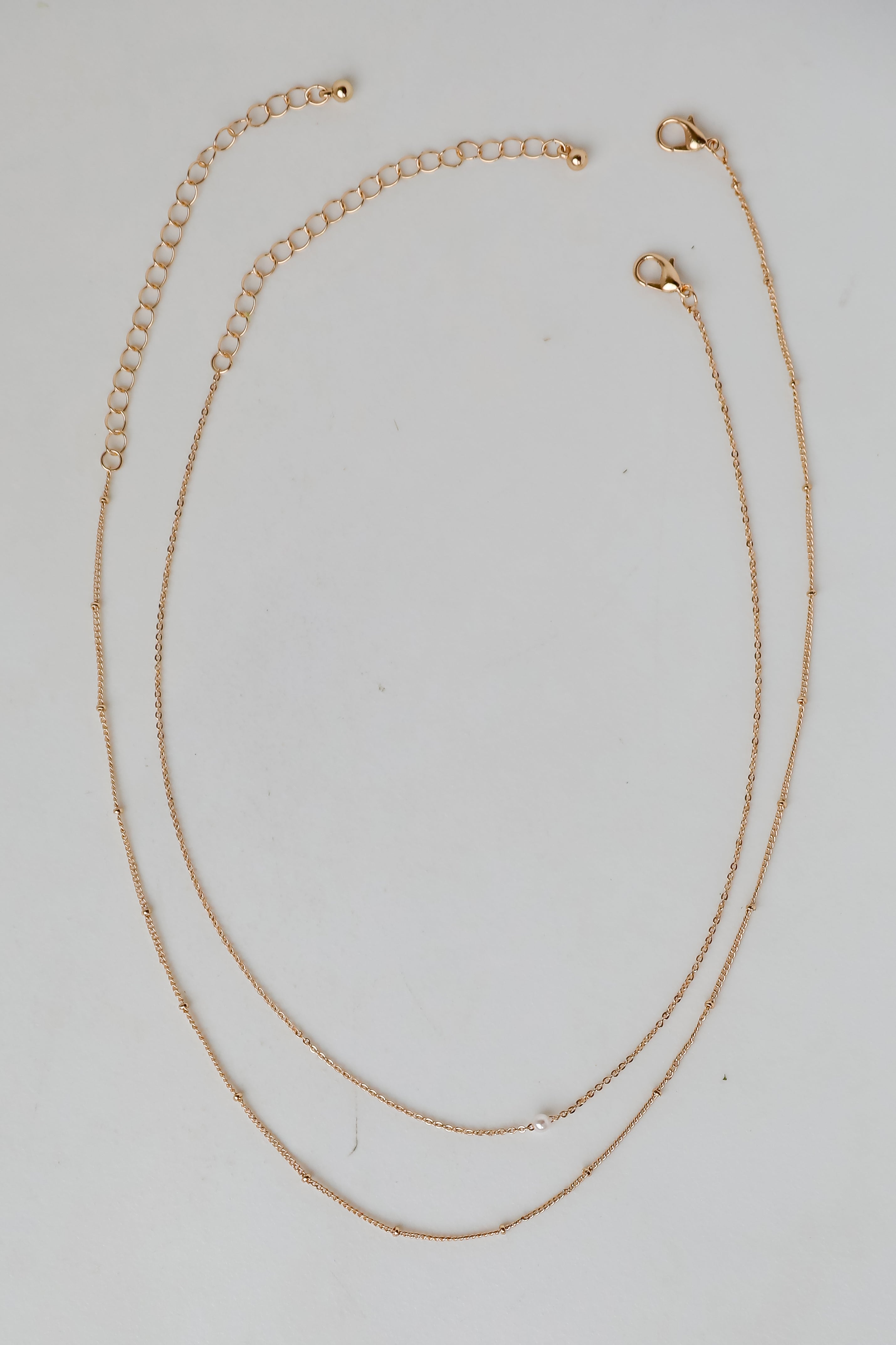 FINAL SALE - Kate Gold Layered Chain Necklace