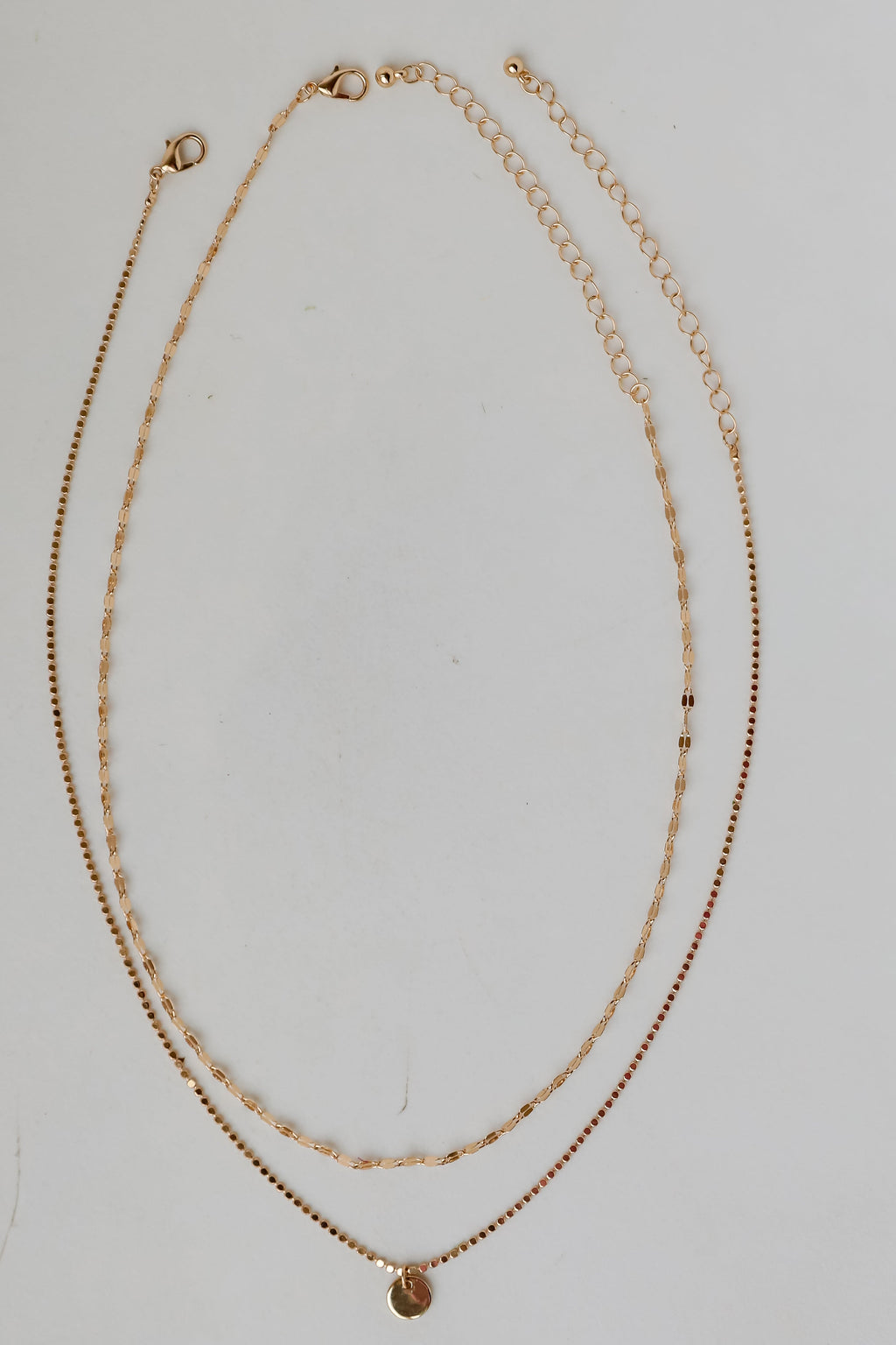 FINAL SALE - Emery Gold Layered Chain Necklace