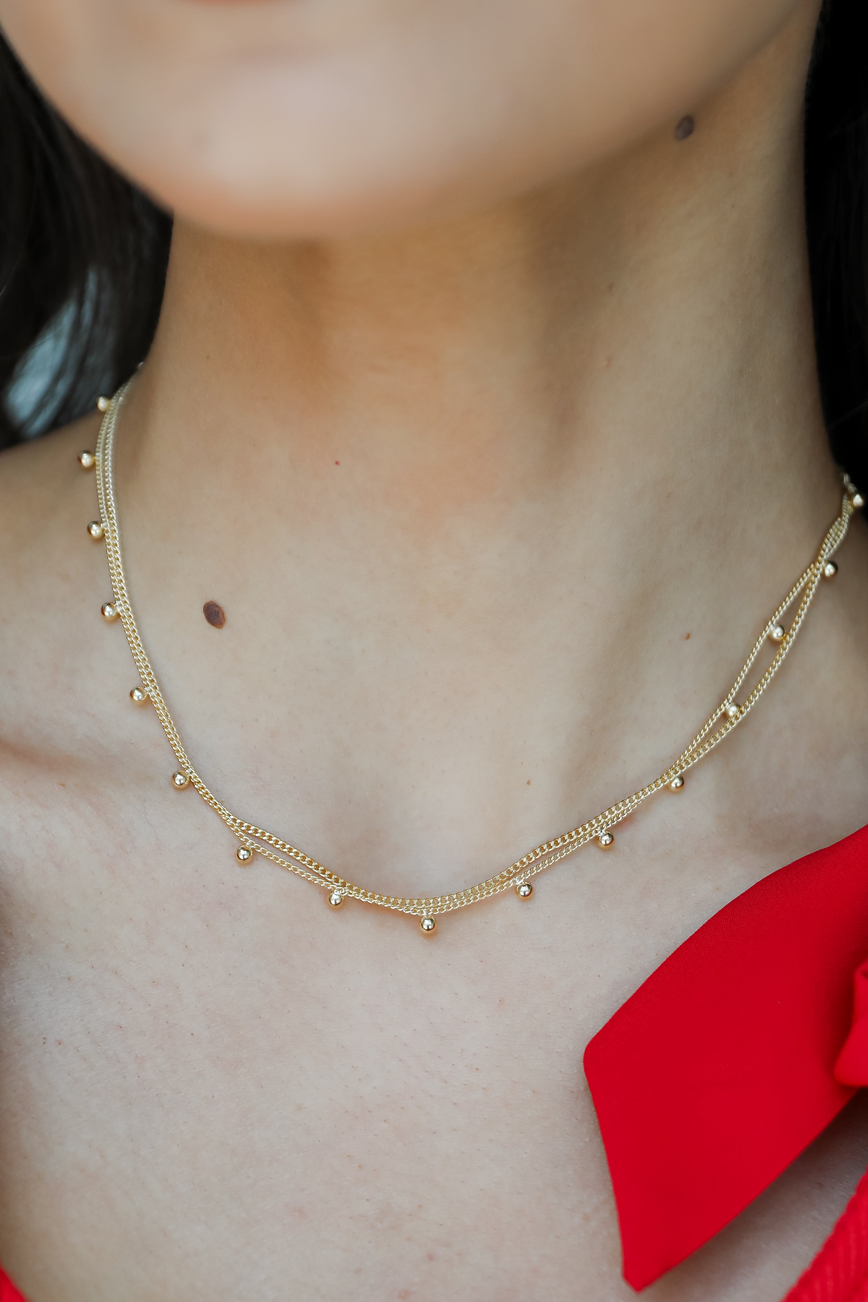 FINAL SALE - Julie Gold Layered Chain Necklace