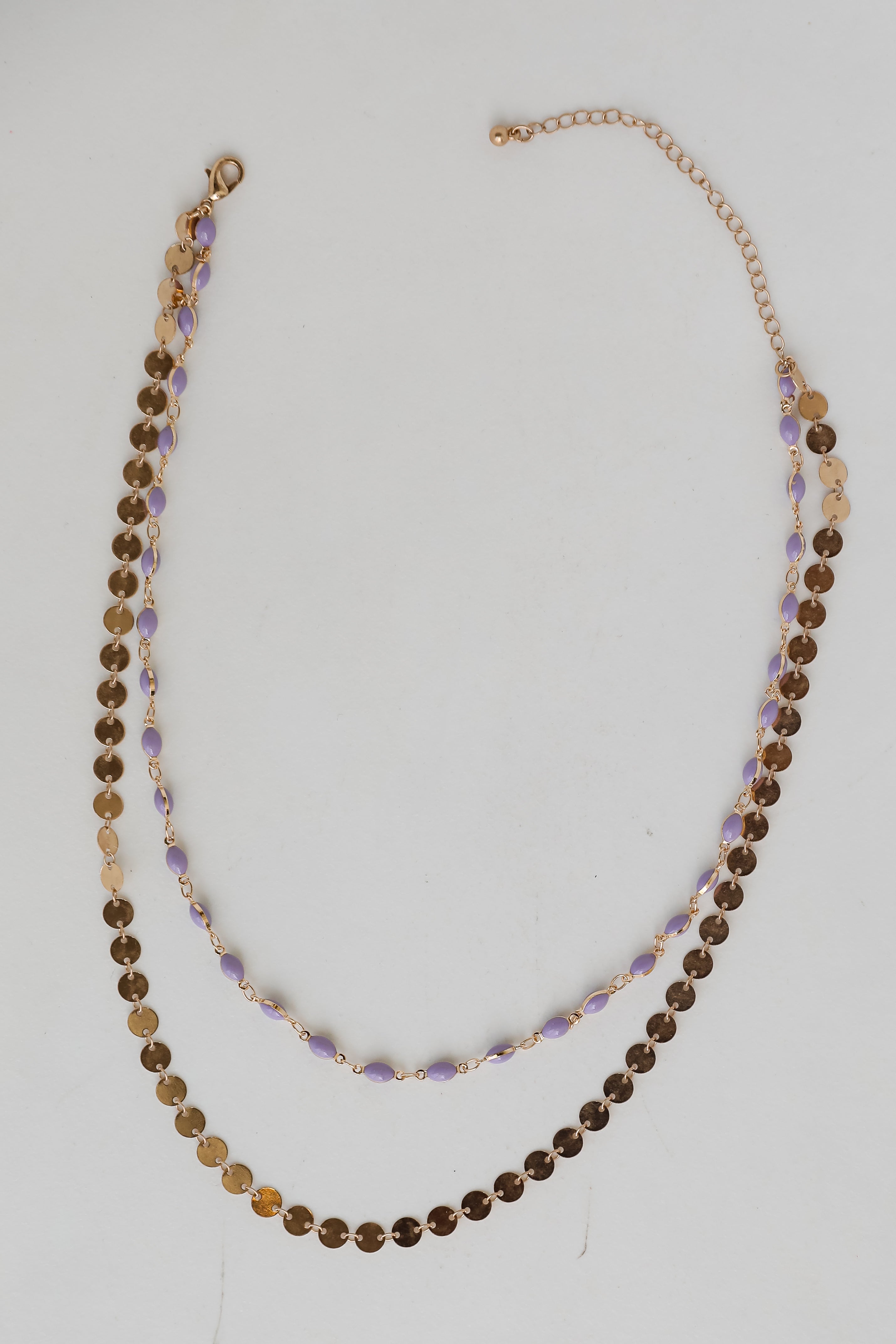FINAL SALE - Naomi Lavender Layered Necklace