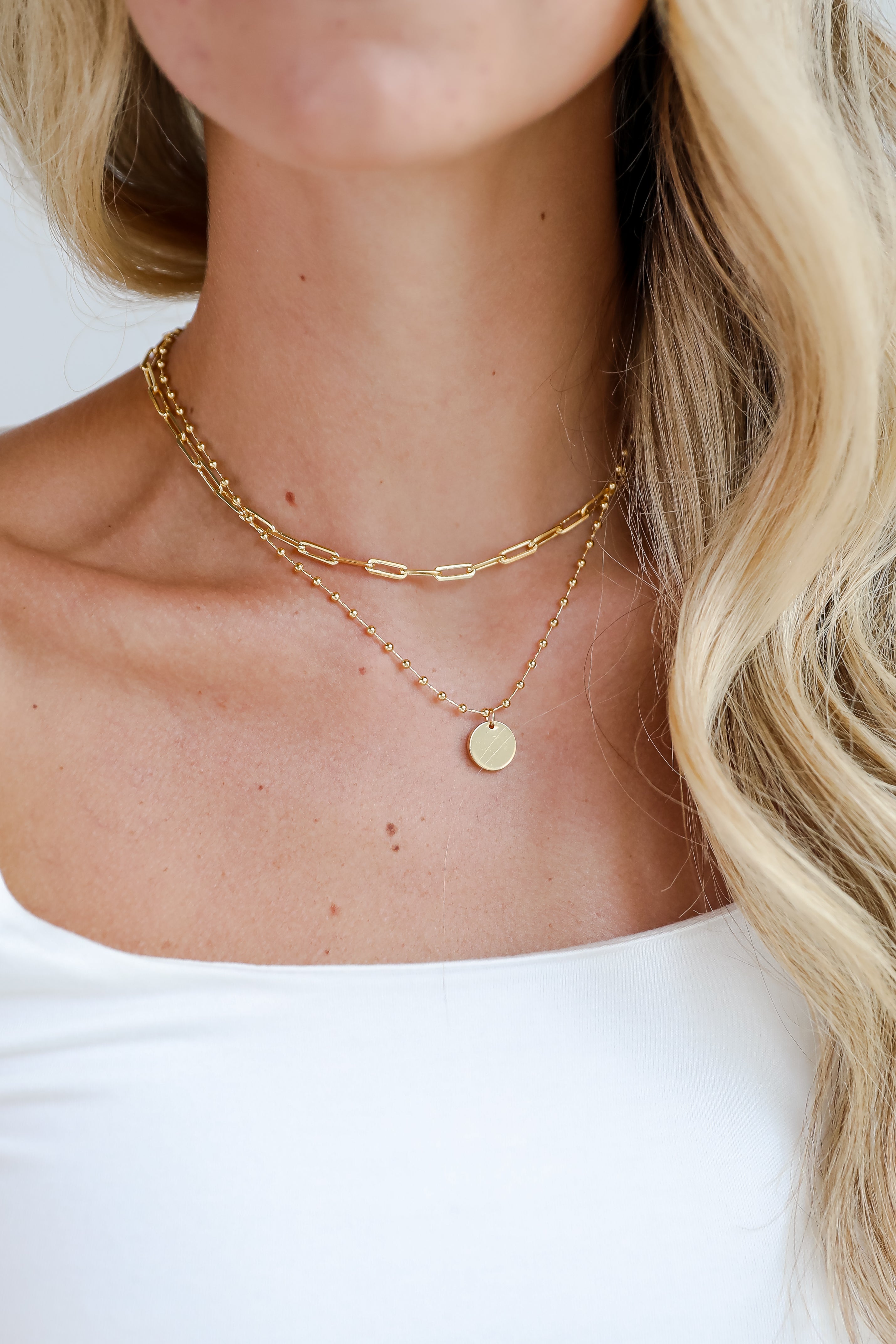 FINAL SALE - Madeline Gold Layered Chain Necklace