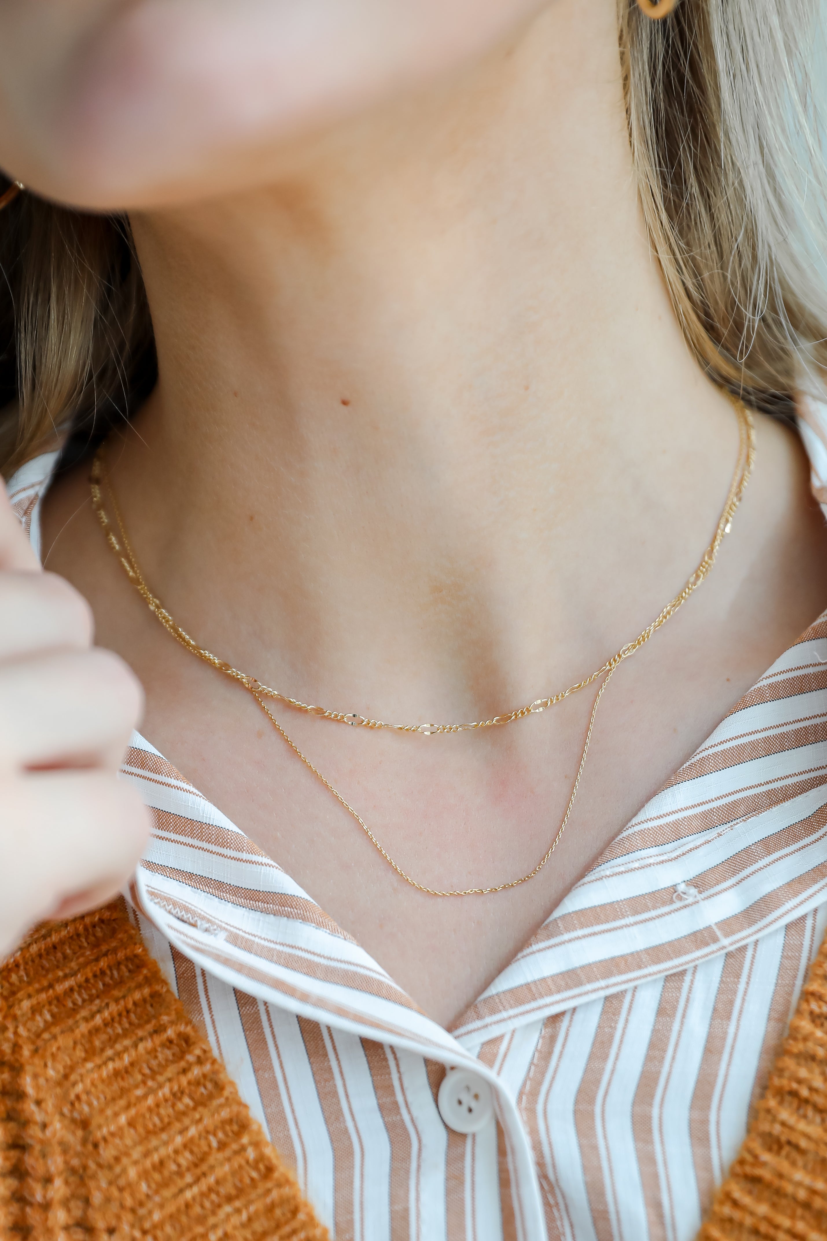 FINAL SALE - Carrie Gold Layered Chain Necklace