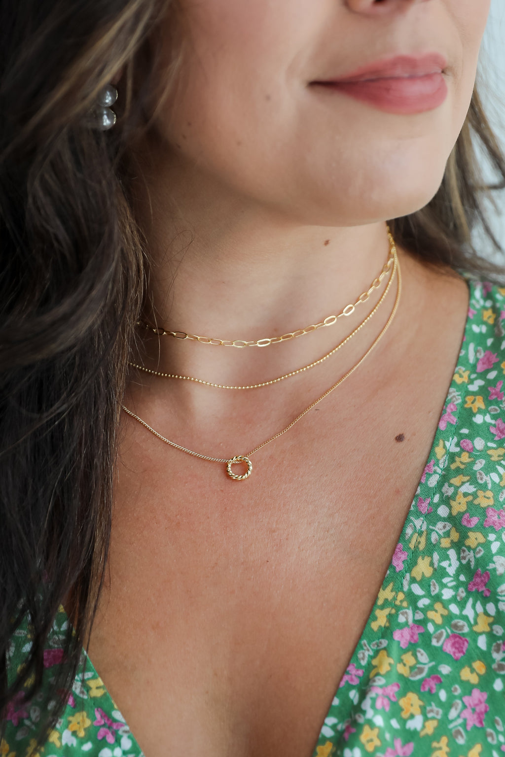 FINAL SALE - Maddy Gold Layered Chain Necklace