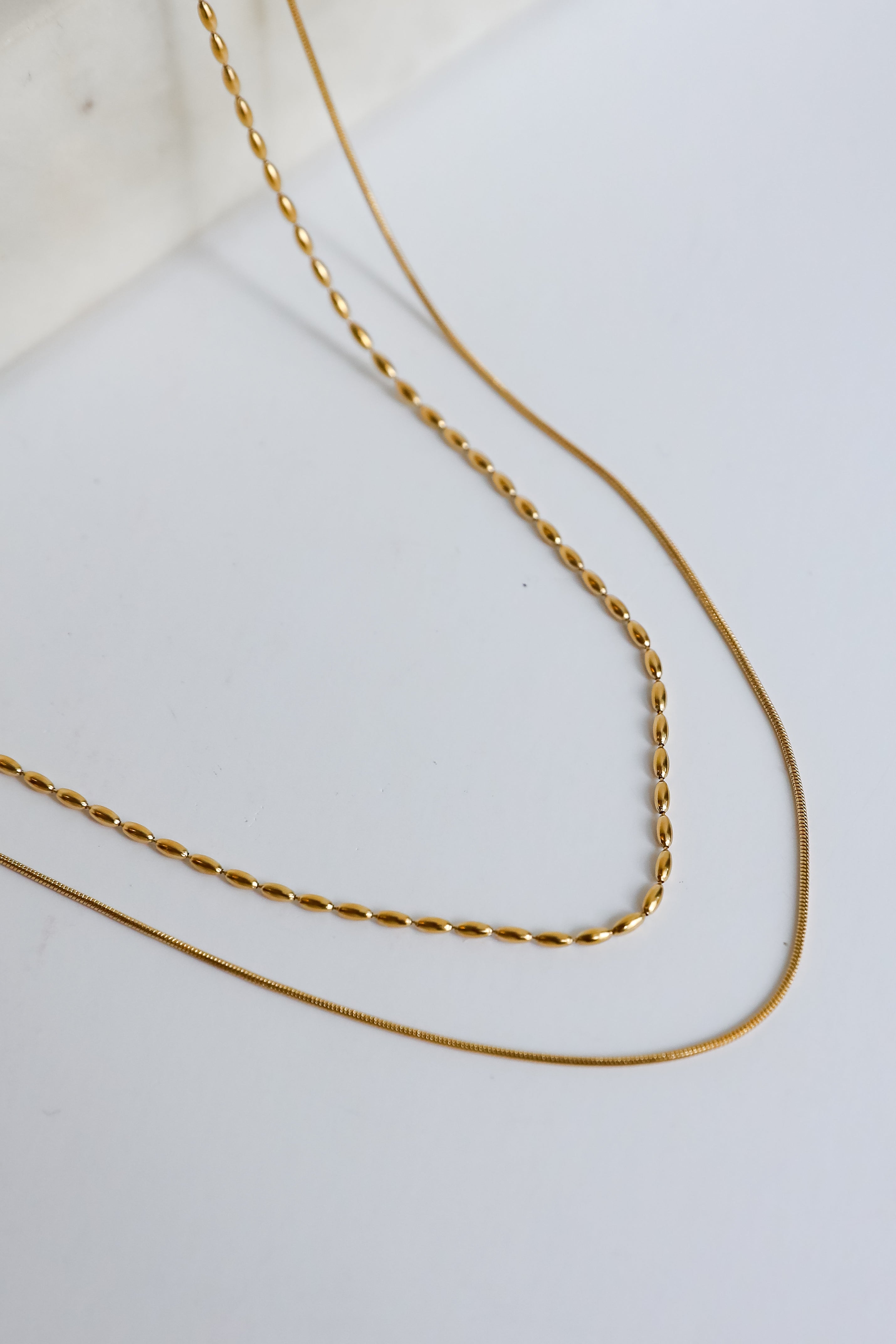 Avery Gold Layered Chain Necklace