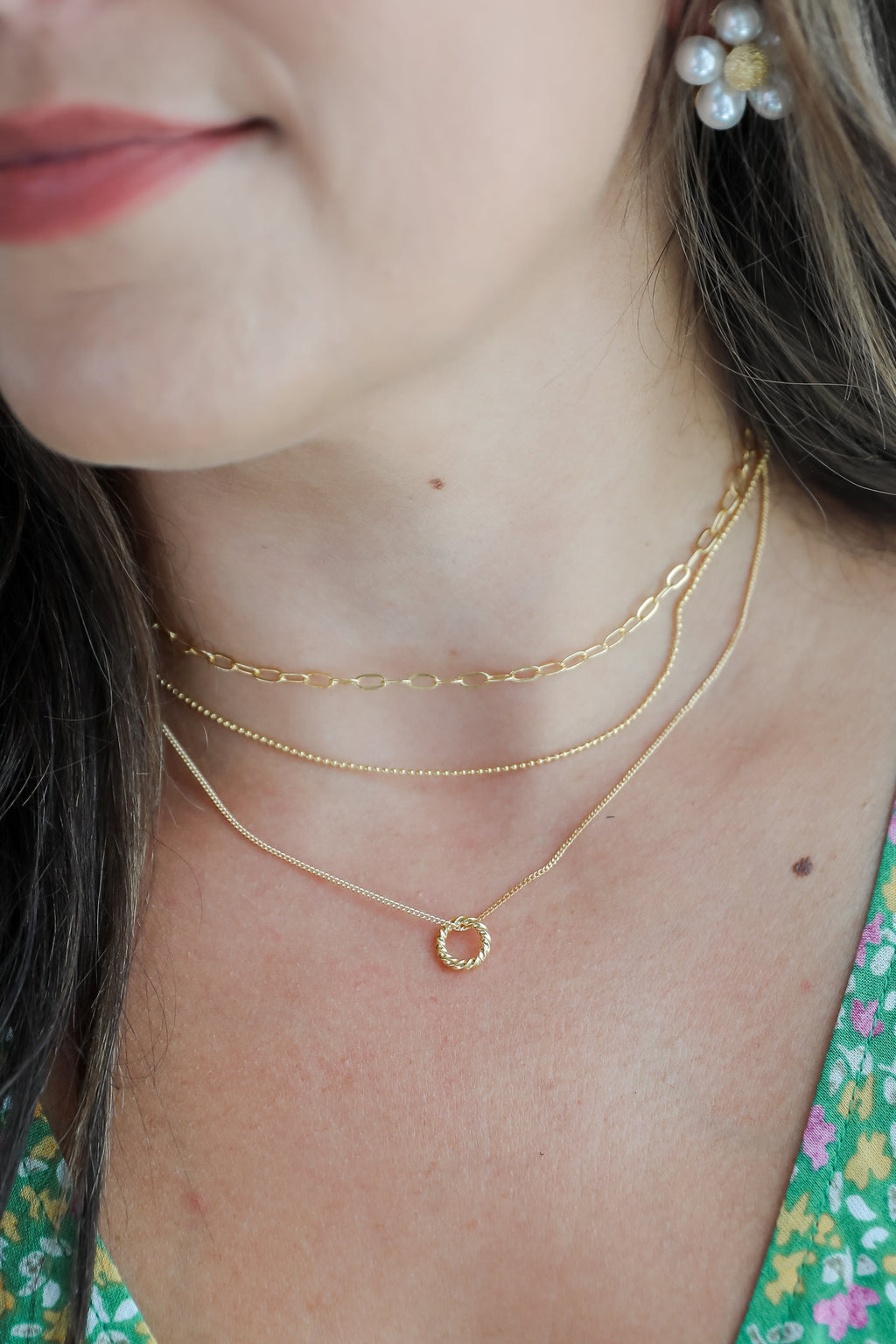 FINAL SALE - Maddy Gold Layered Chain Necklace
