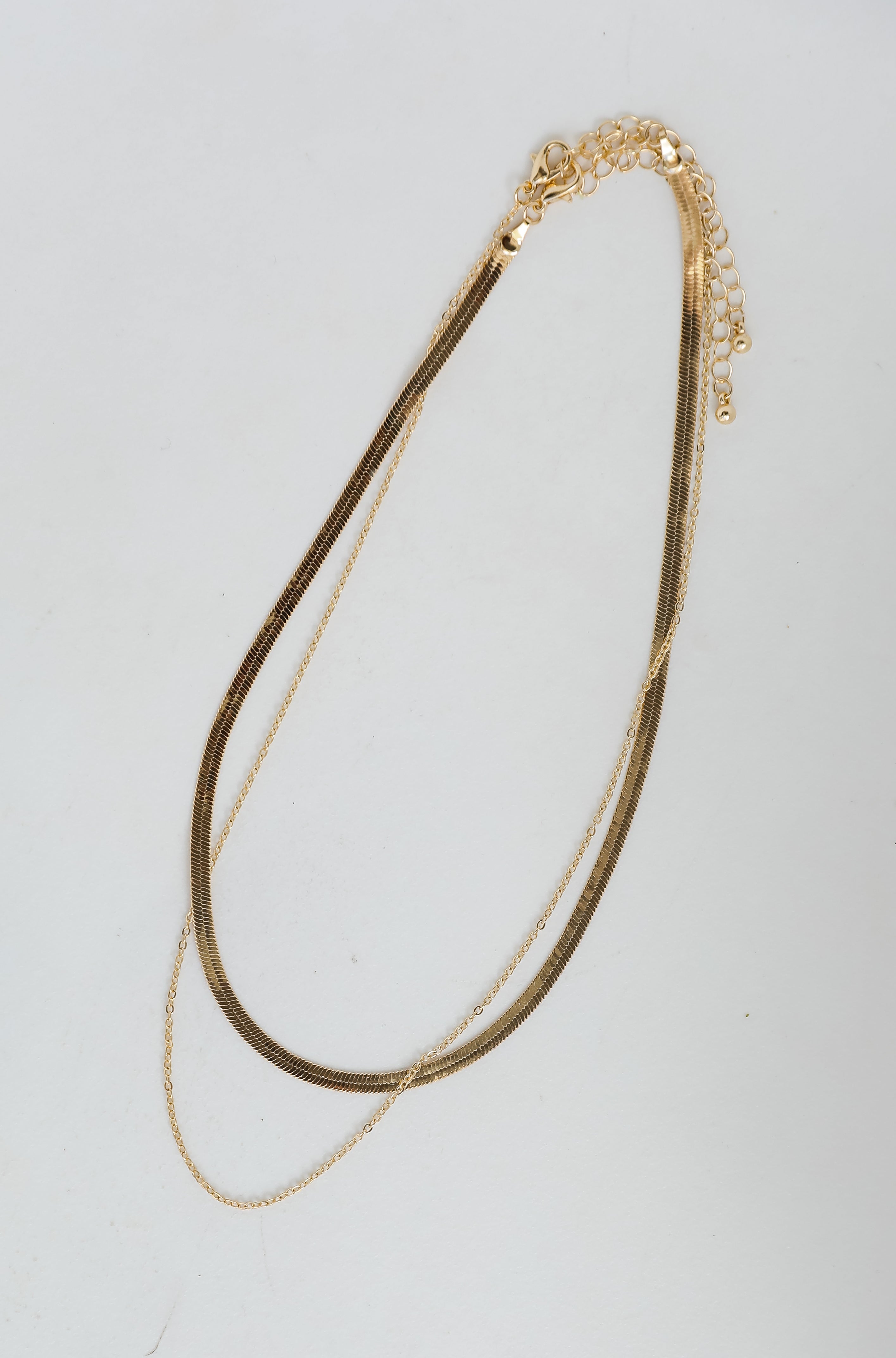 FINAL SALE - Abigail Gold Layered Chain Necklace