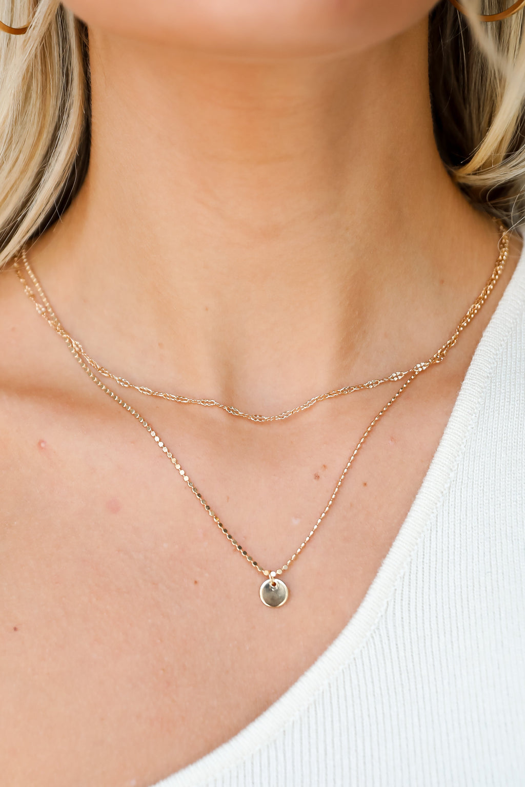 FINAL SALE - Emery Gold Layered Chain Necklace