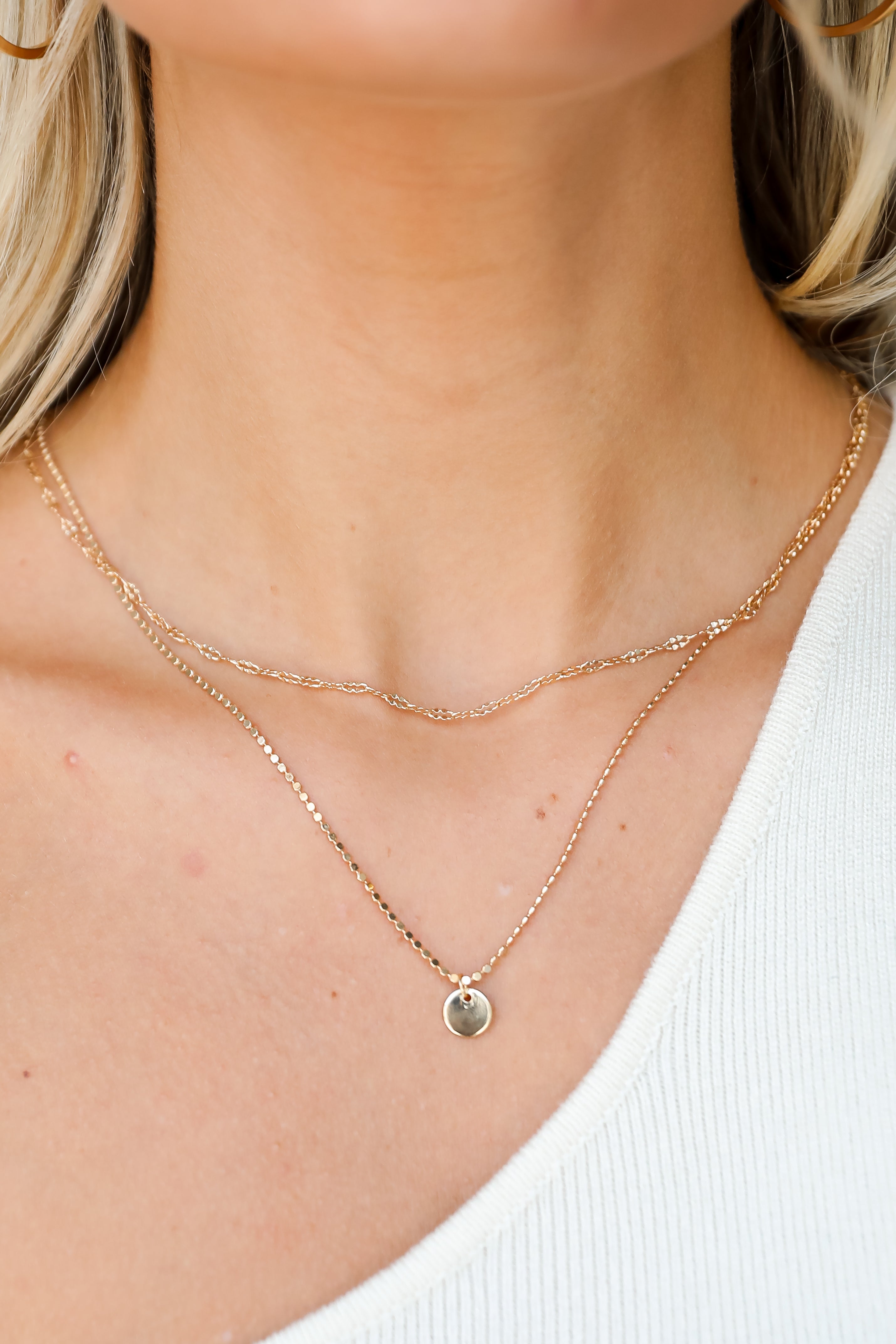 FINAL SALE - Emery Gold Layered Chain Necklace