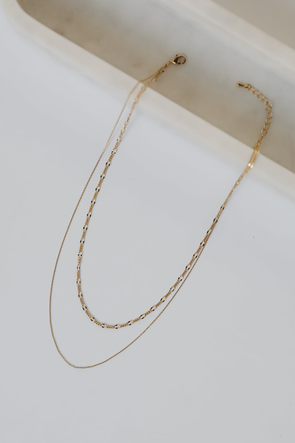 FINAL SALE - Carrie Gold Layered Chain Necklace
