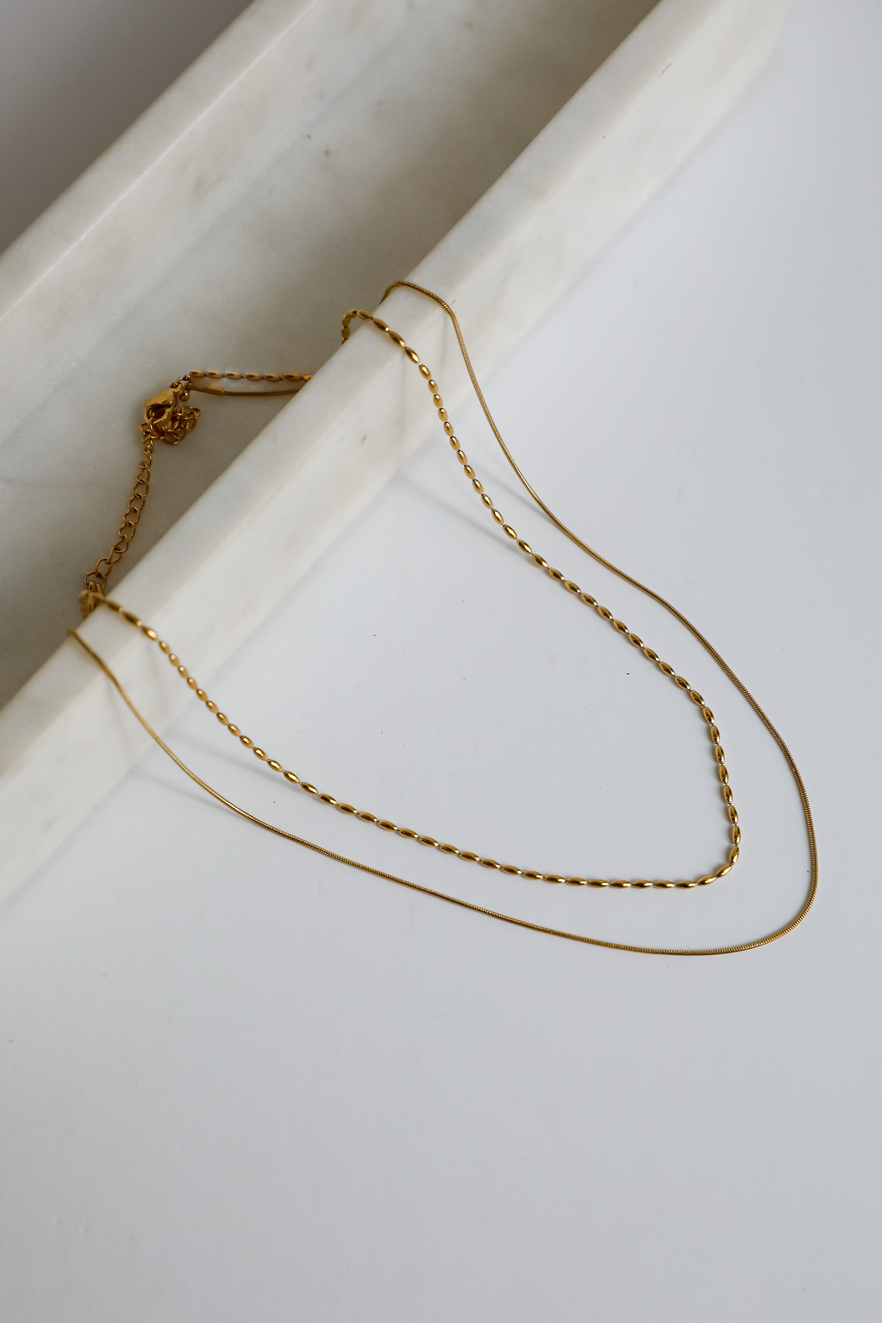 Avery Gold Layered Chain Necklace