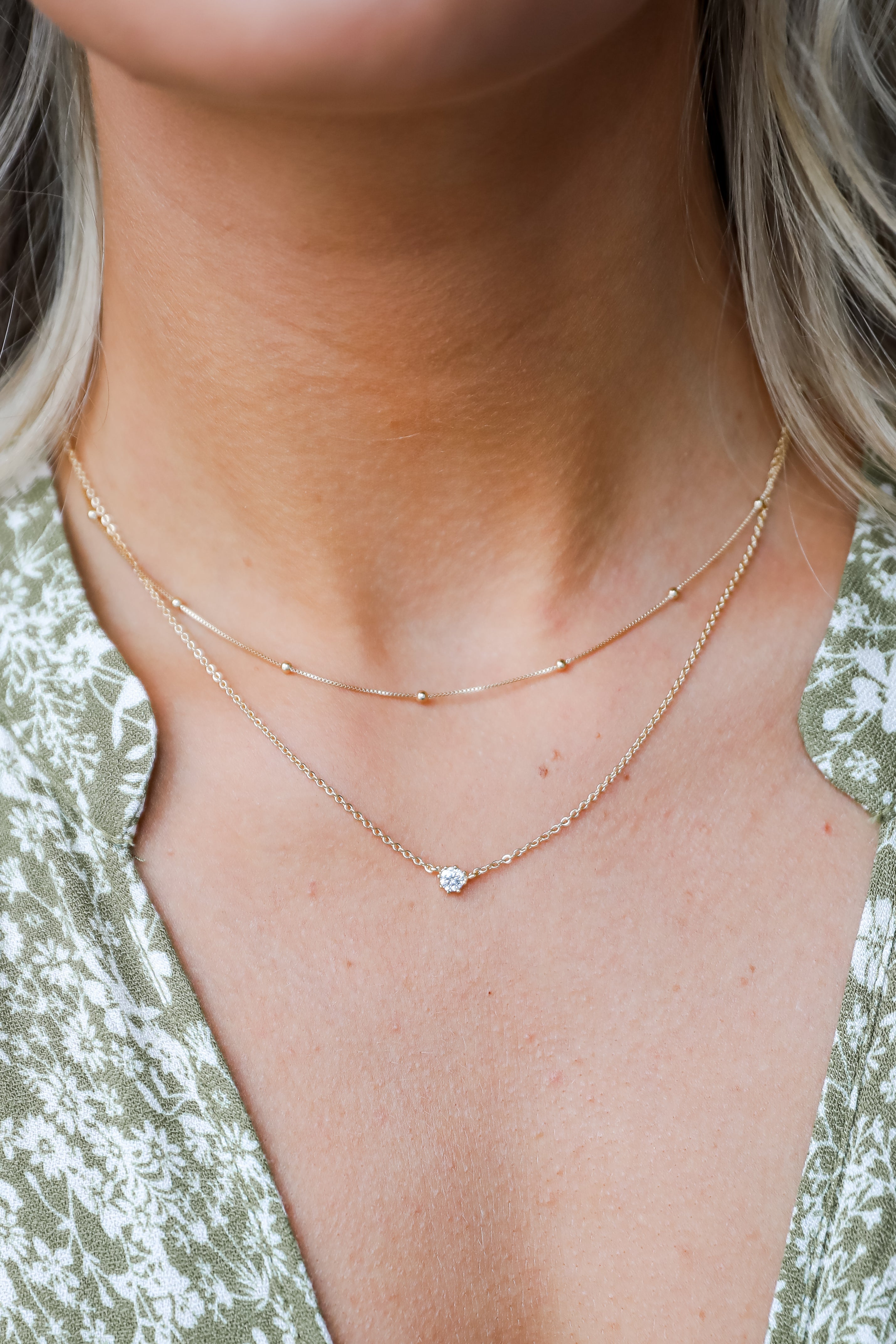 FINAL SALE - Dakota Gold Layered Chain Necklace