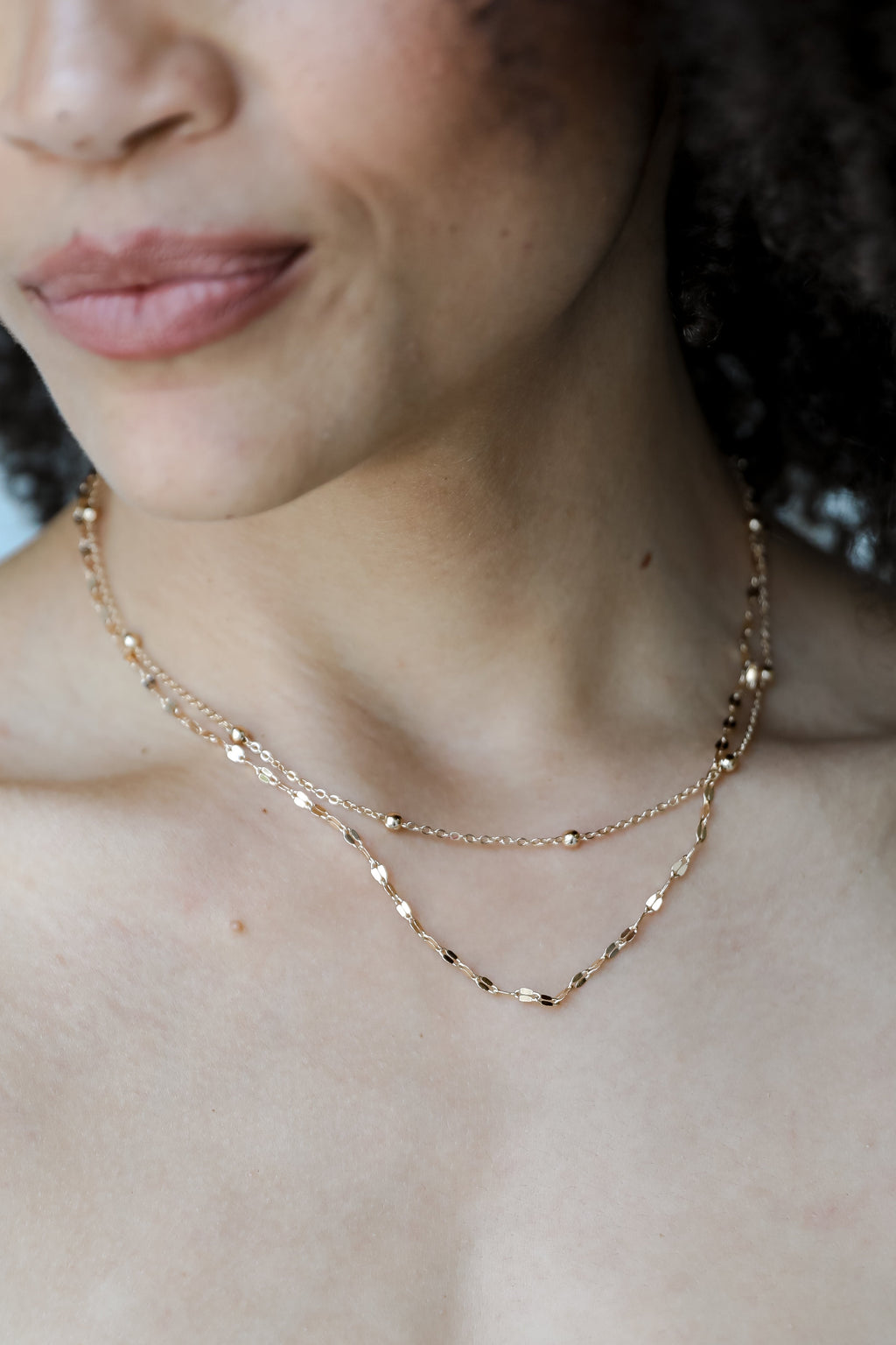 FINAL SALE - Jodie Gold Layered Chain Necklace