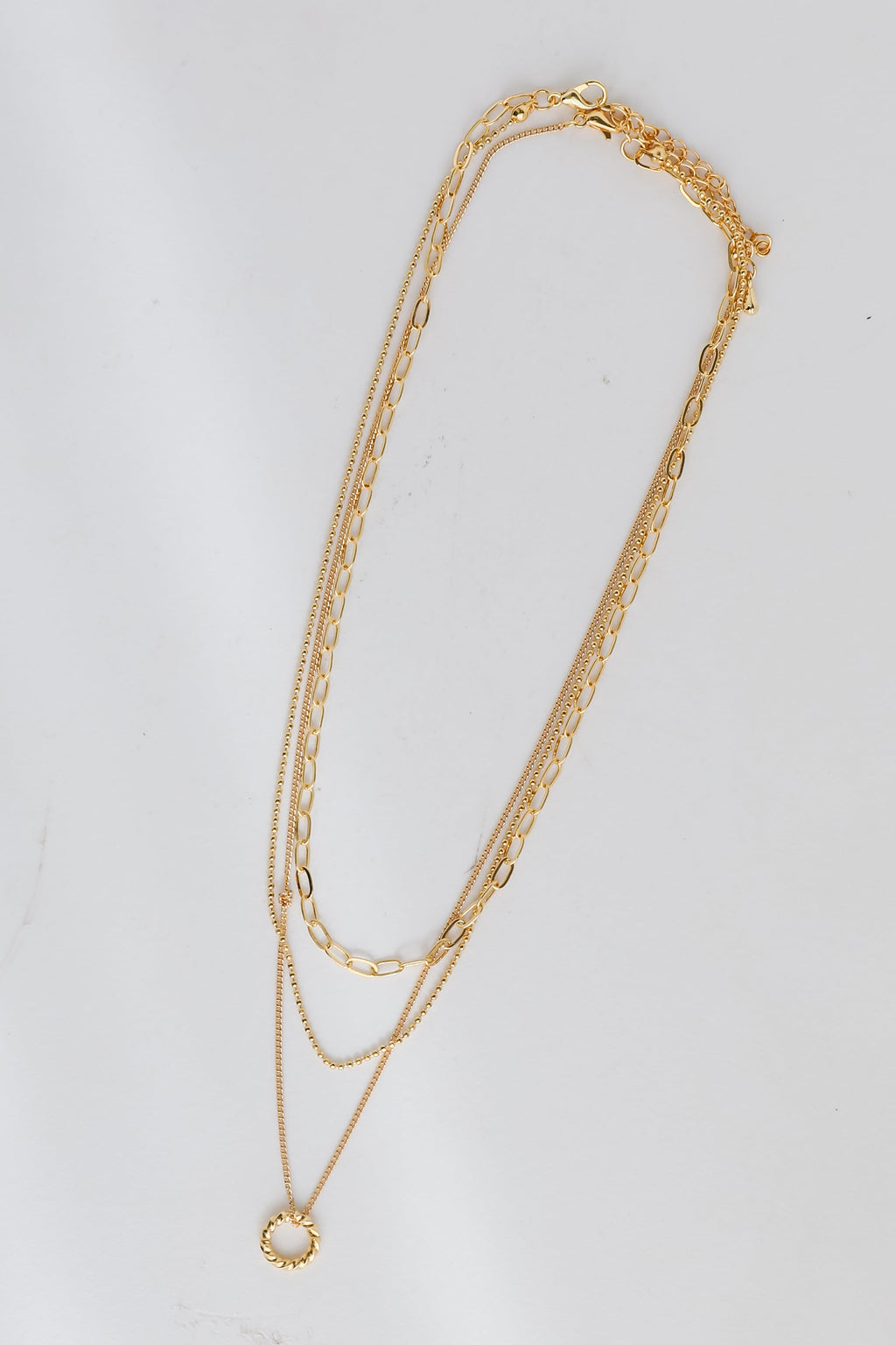 FINAL SALE - Maddy Gold Layered Chain Necklace