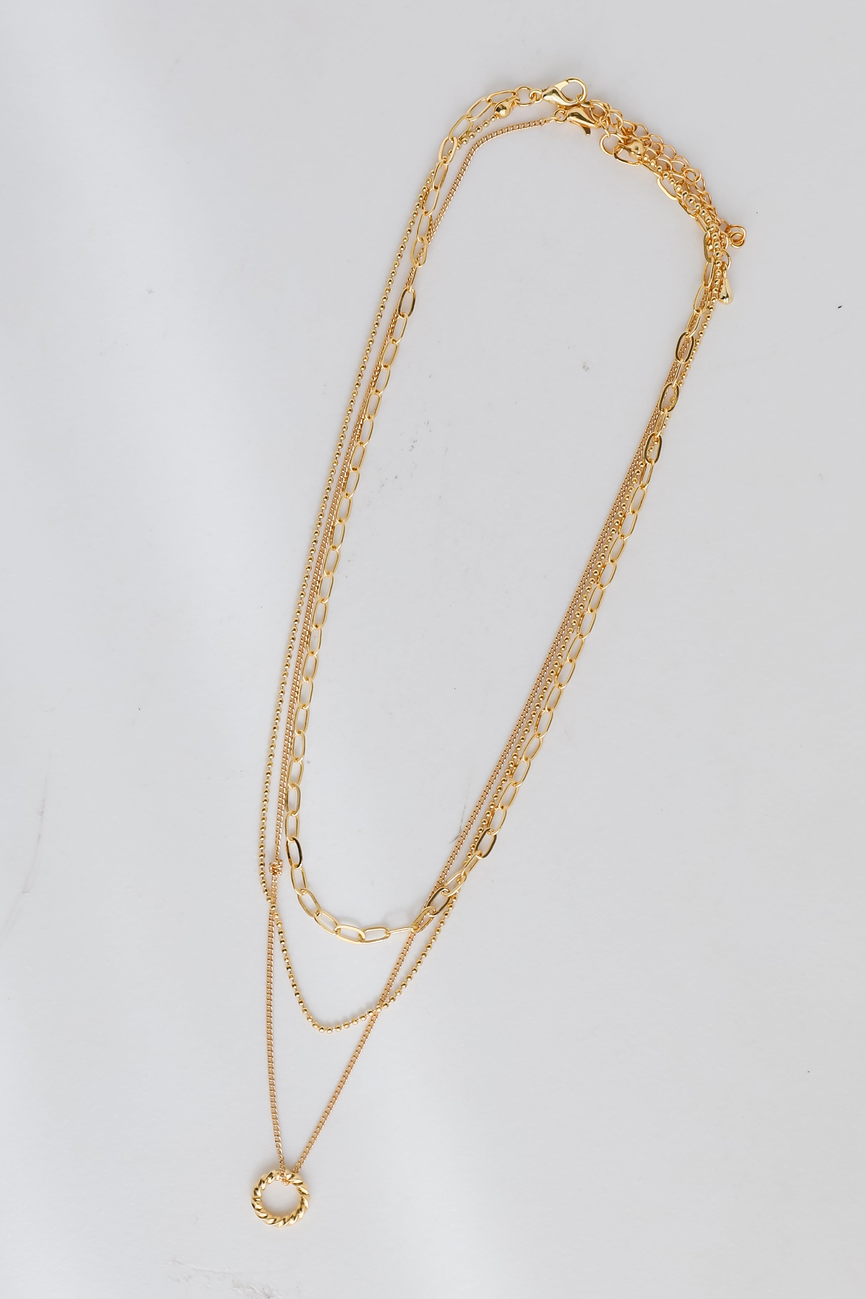 FINAL SALE - Maddy Gold Layered Chain Necklace