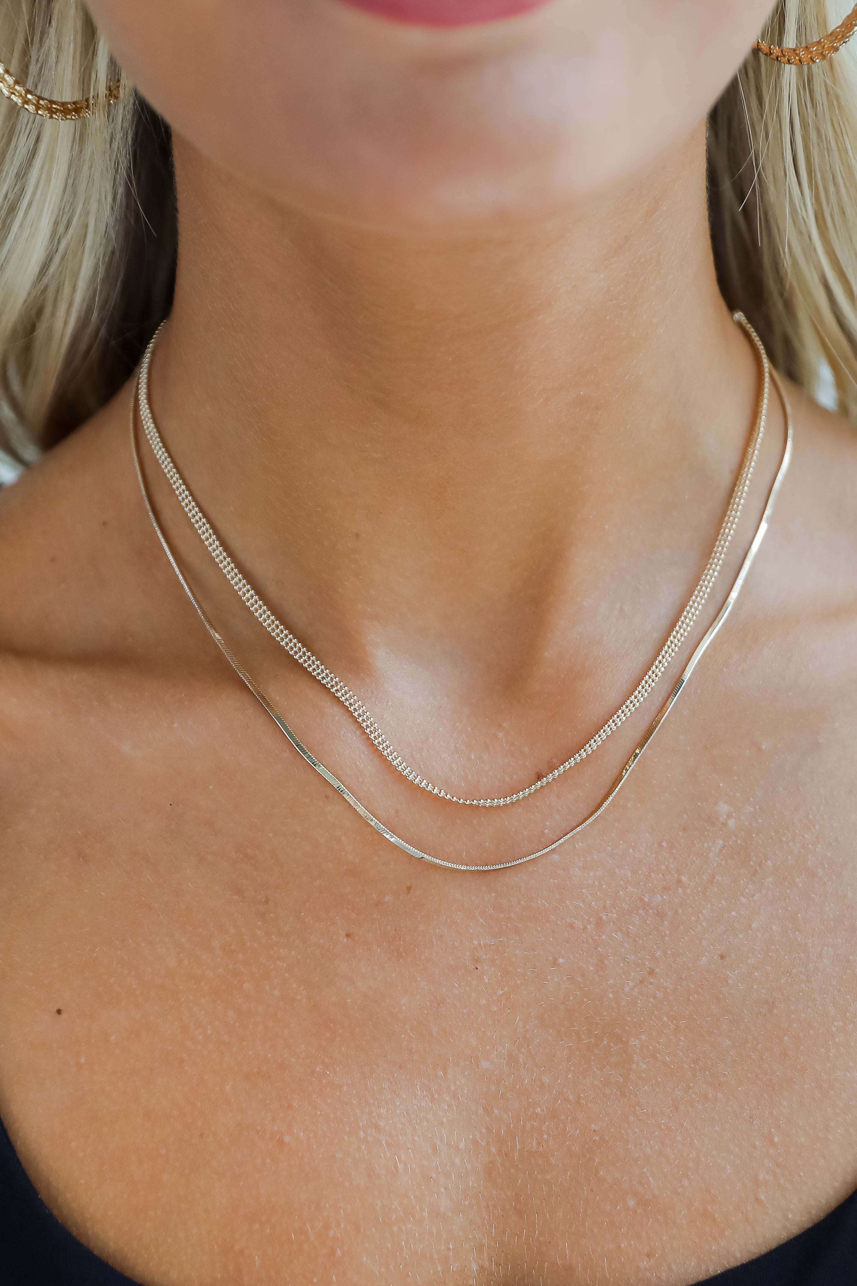 FINAL SALE - Lydia Gold Layered Chain Necklace