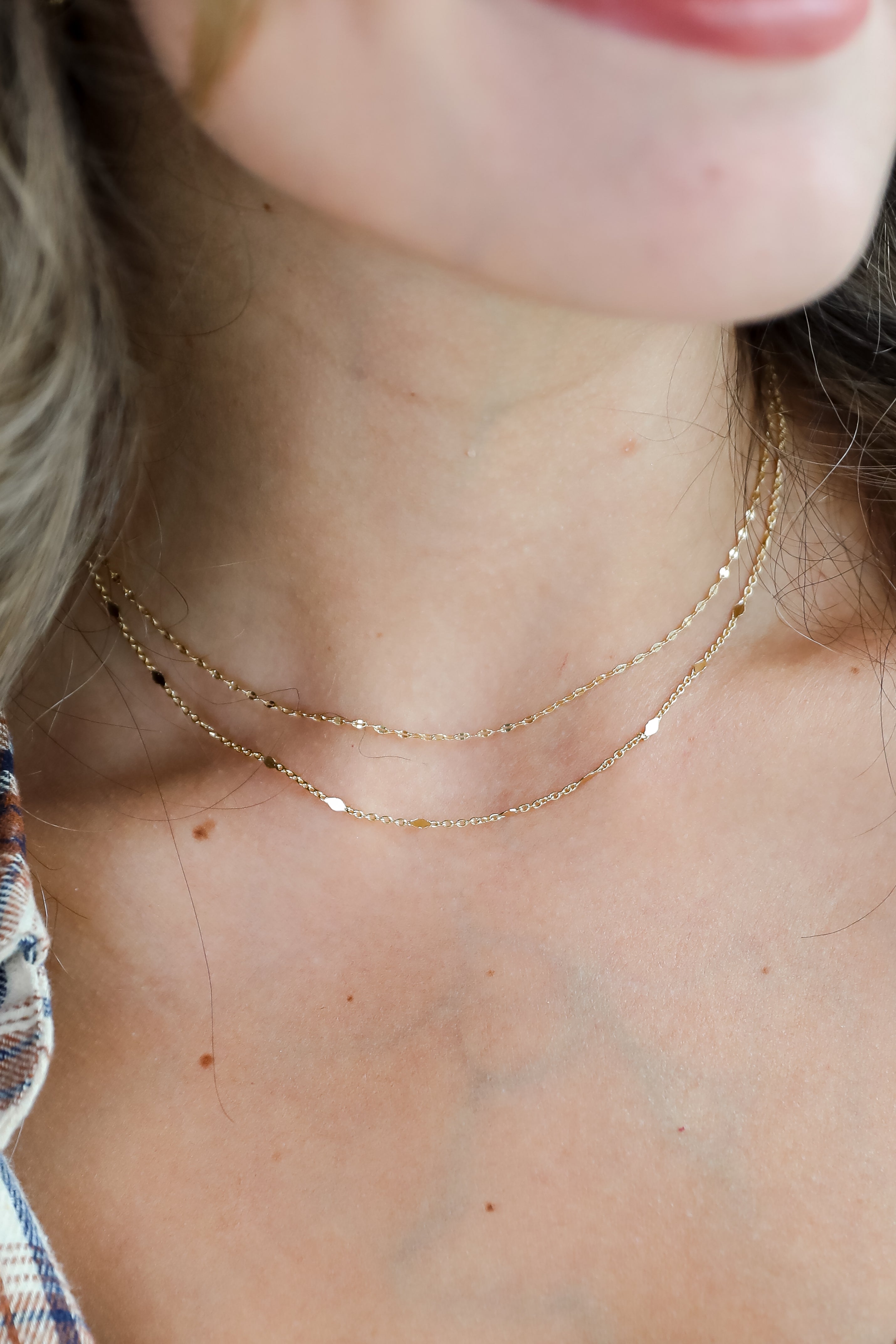 FINAL SALE - Eleanor Gold Layered Chain Necklace