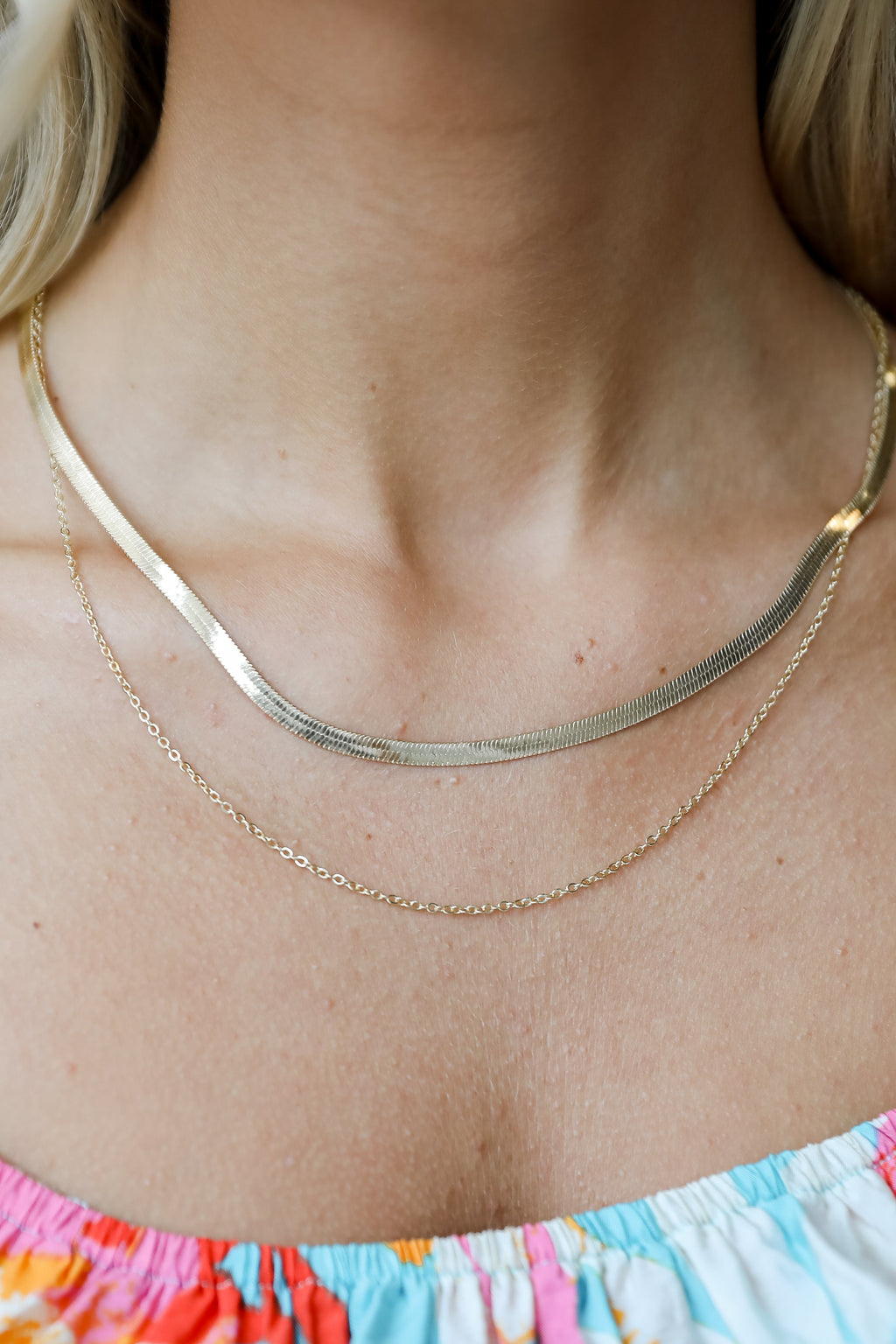 FINAL SALE - Abigail Gold Layered Chain Necklace