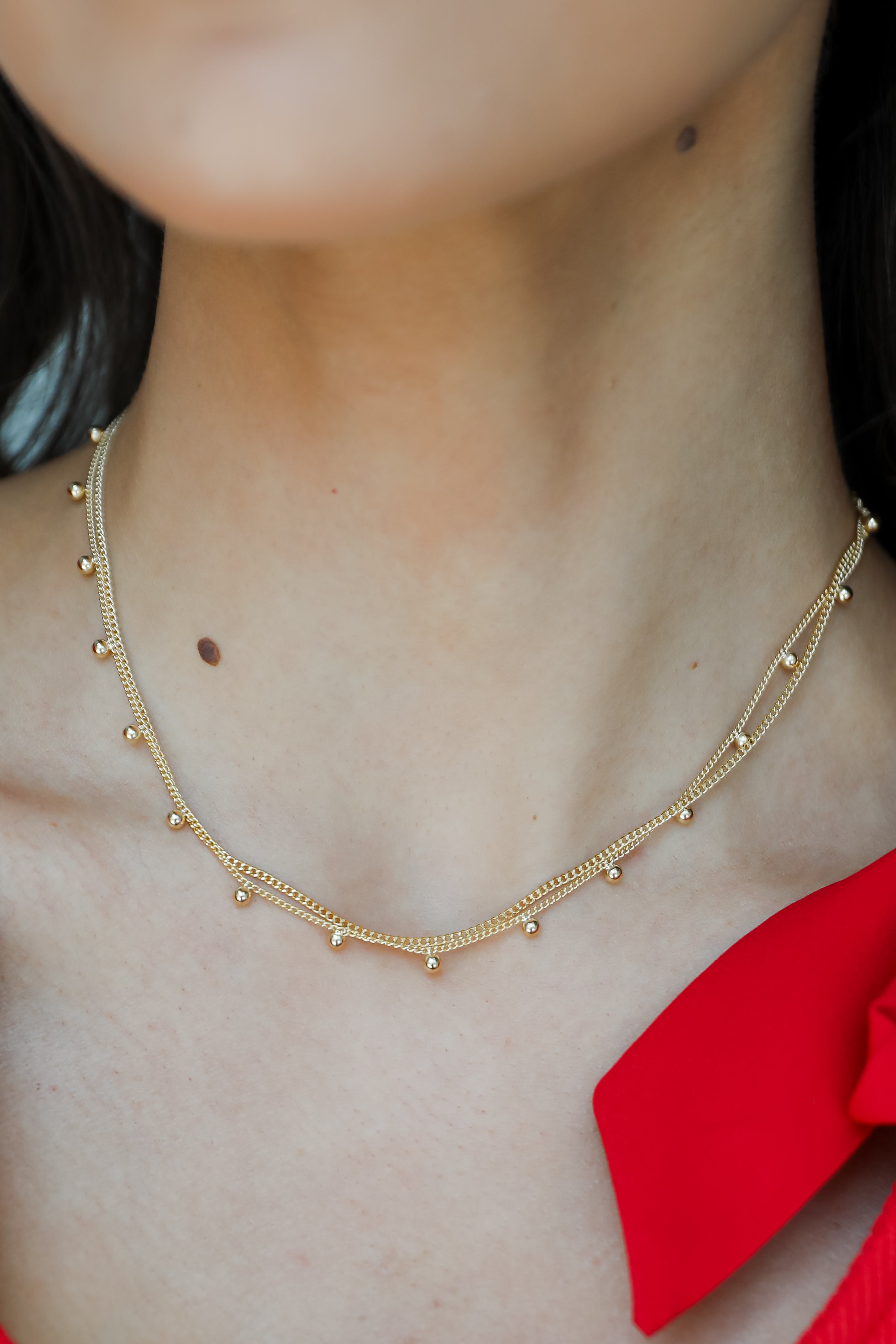 FINAL SALE - Julie Gold Layered Chain Necklace