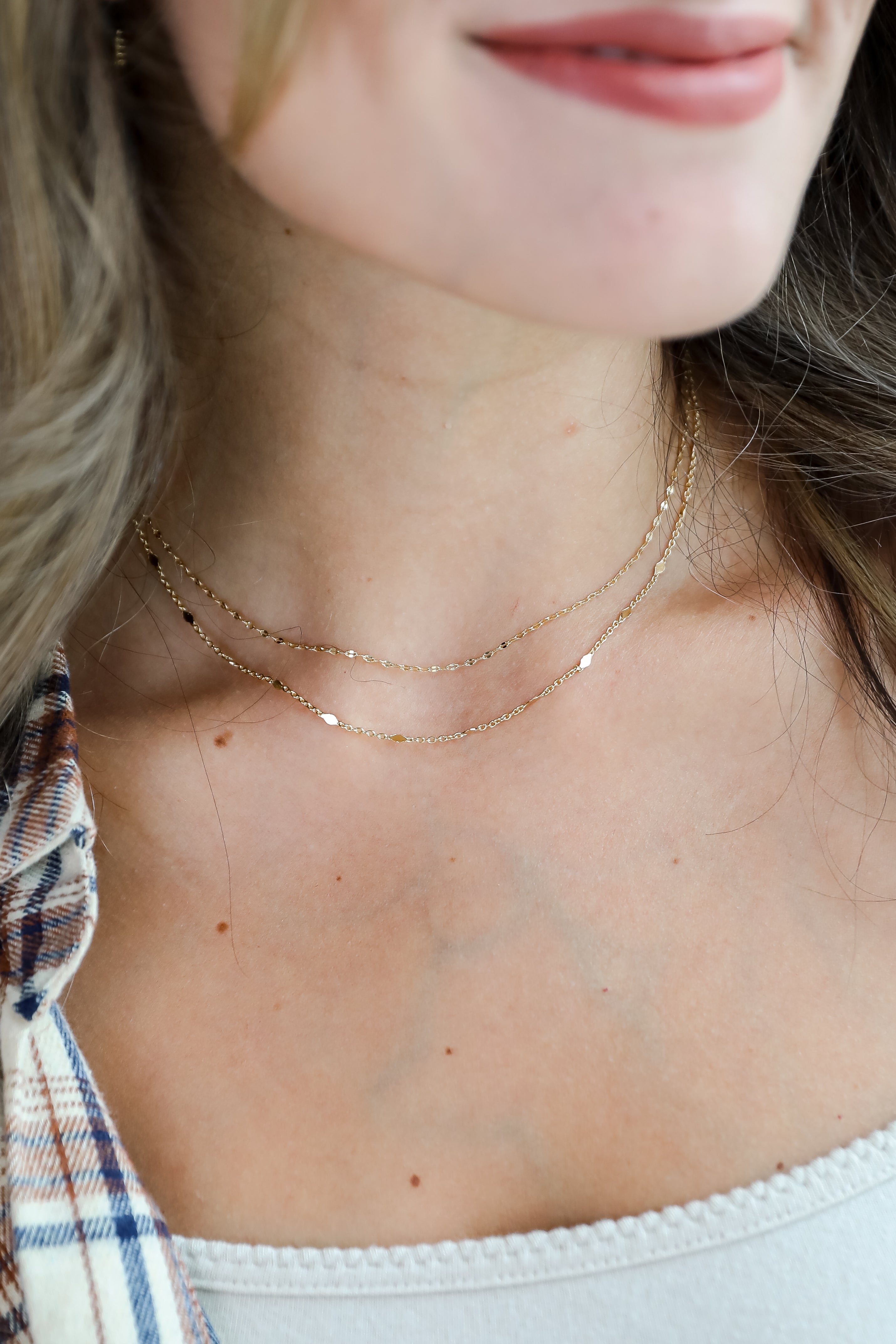 FINAL SALE - Eleanor Gold Layered Chain Necklace