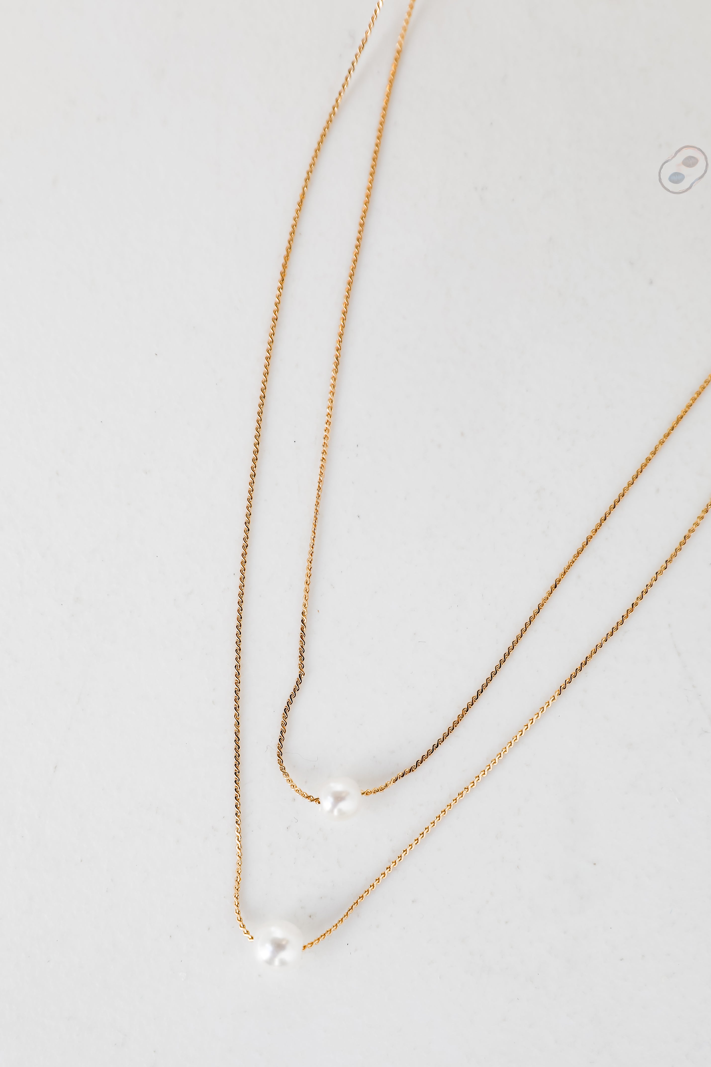 Hazel Gold Layered Pearl Necklace