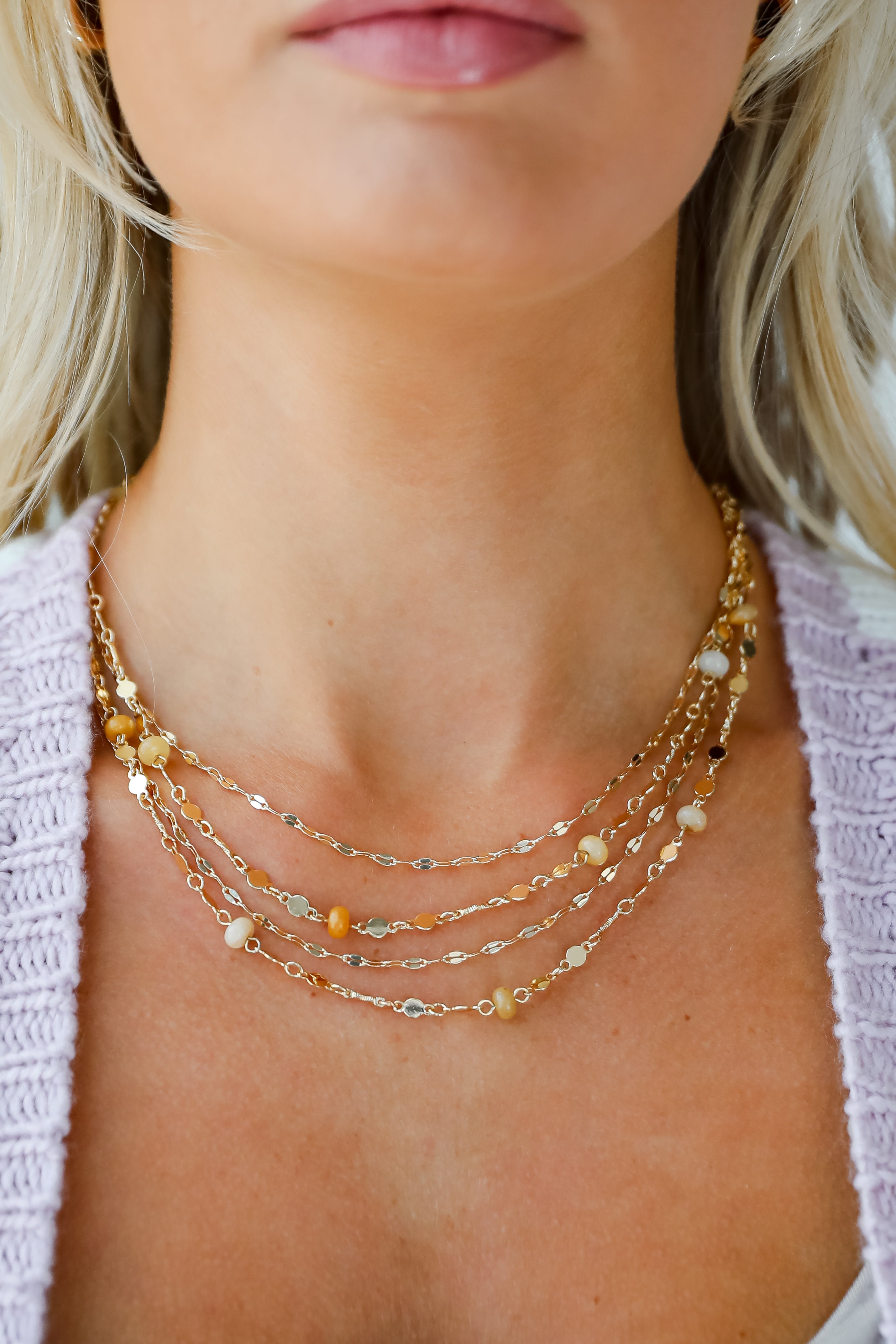 FINAL SALE - Caroline Natural Layered Necklace
