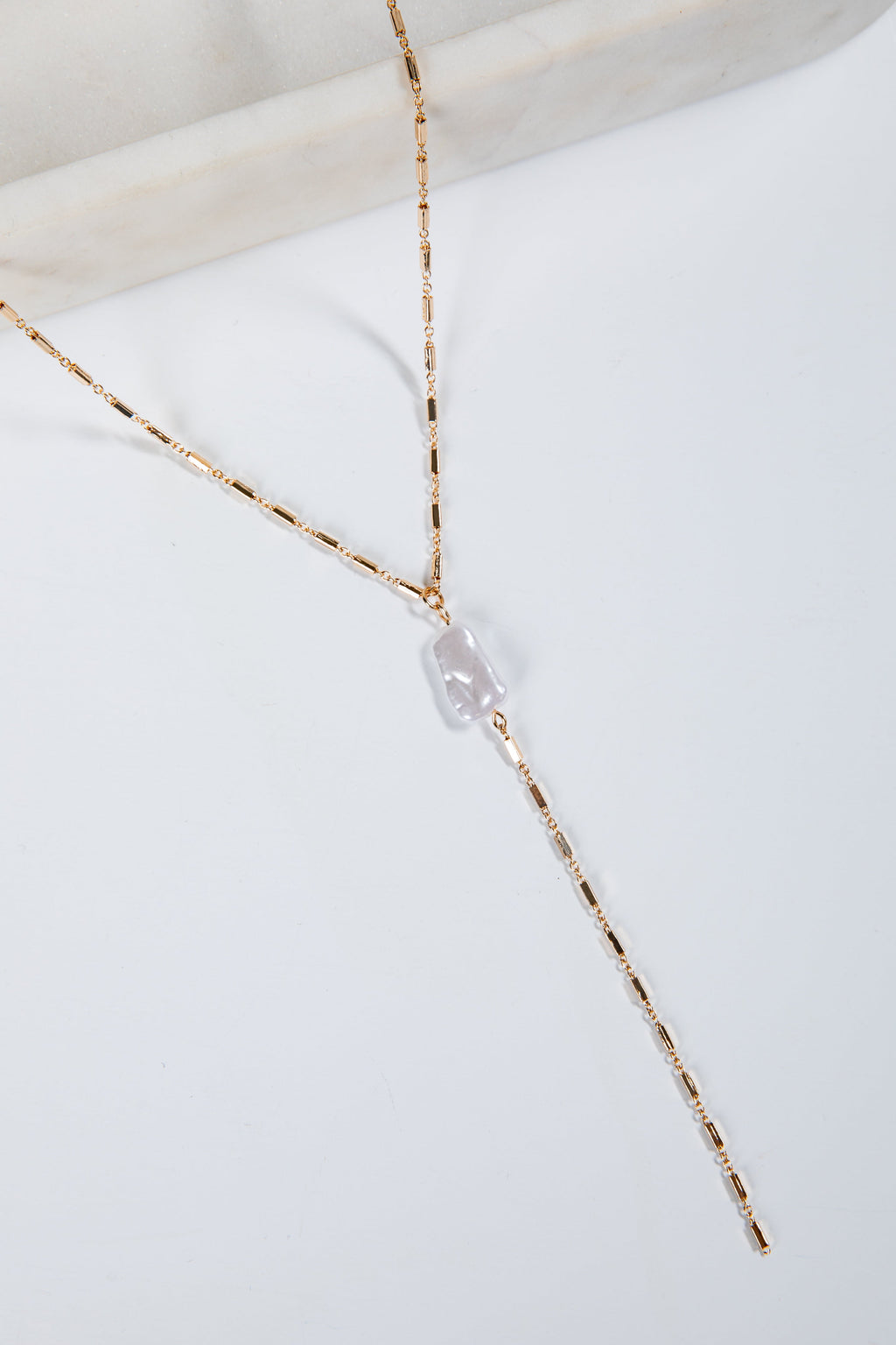 Hattie Pearl Charm Necklace