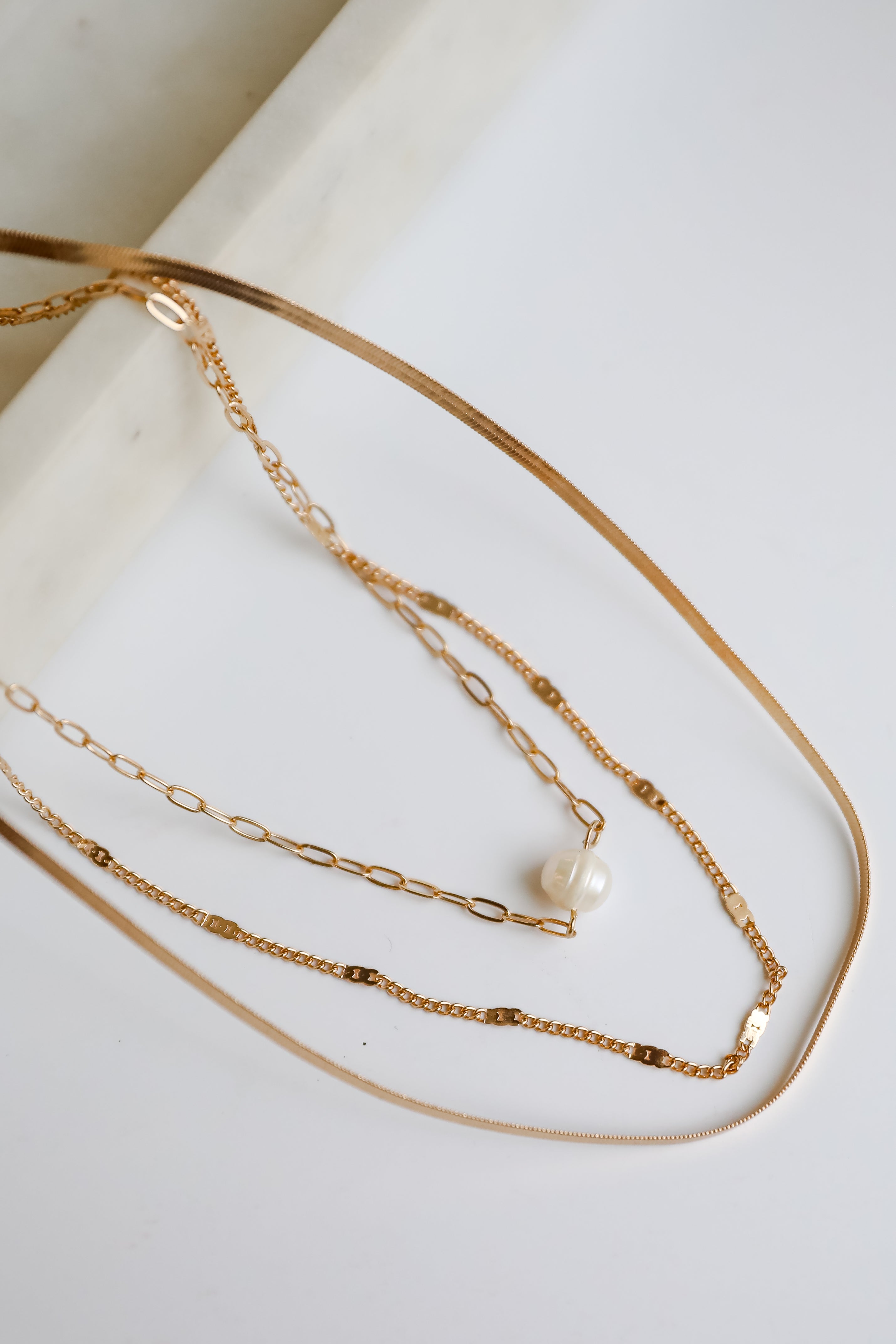FINAL SALE - Naomi Gold Layered Chain Necklace