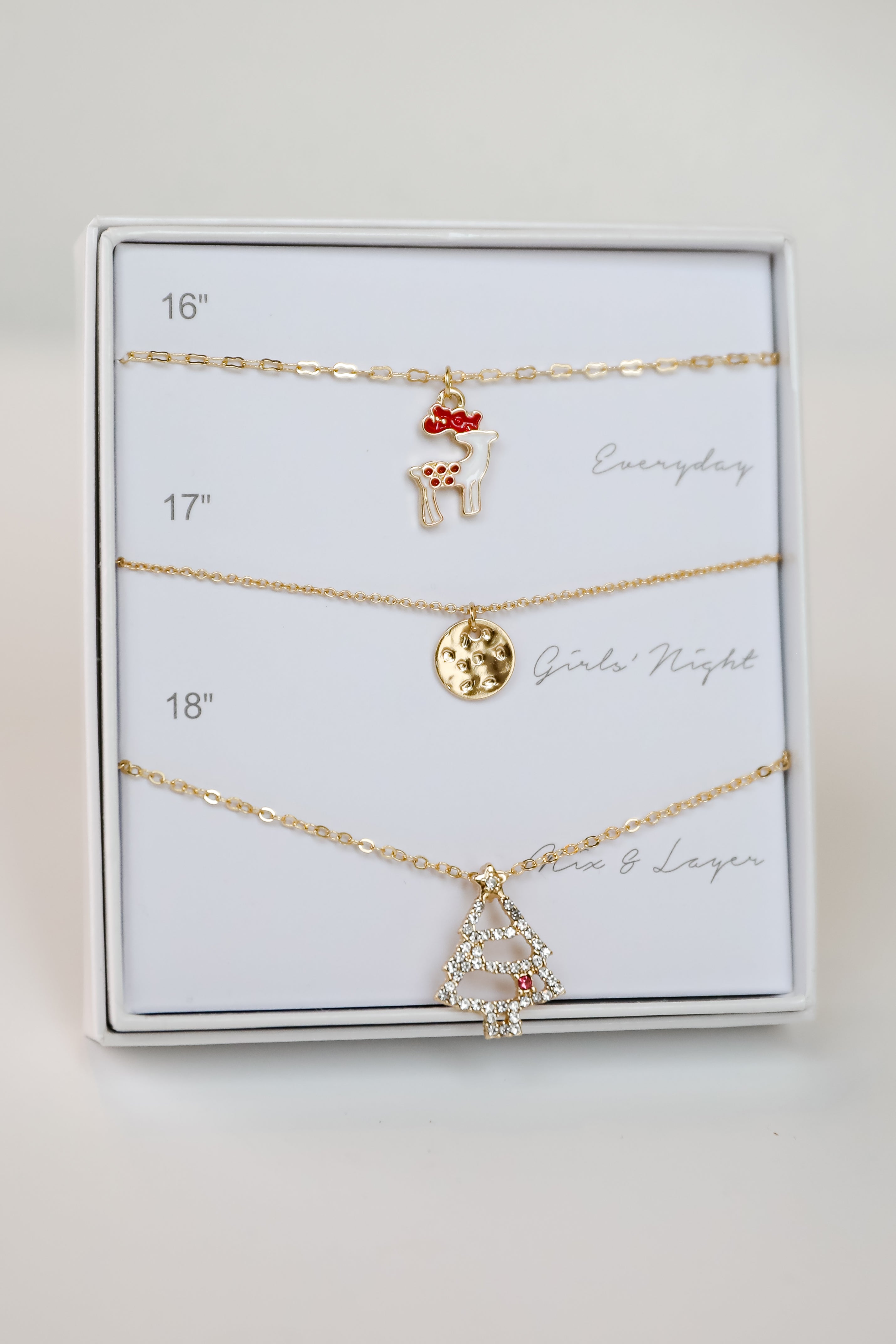 FINAL SALE - Holly Gold Necklace Set