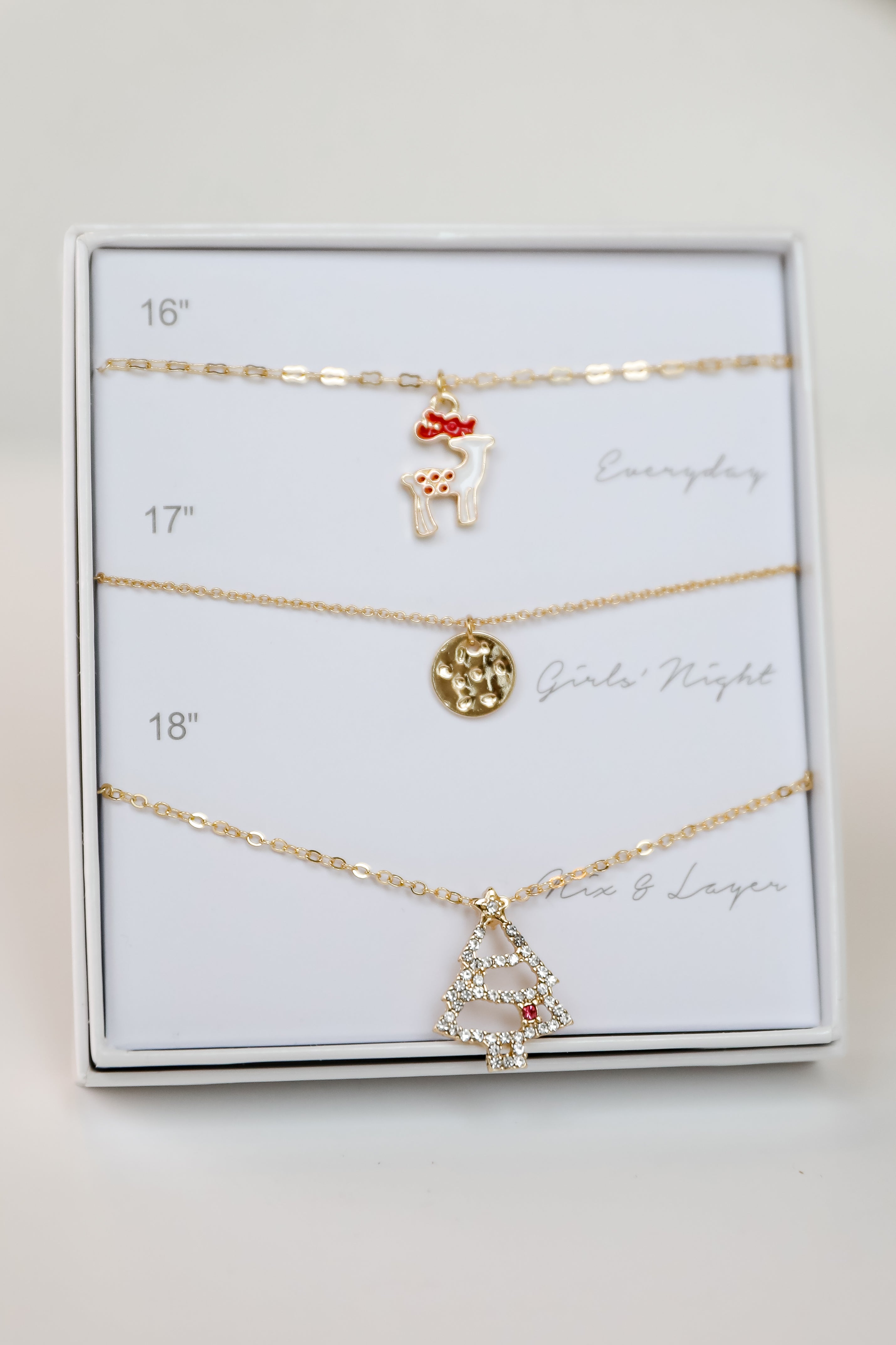 FINAL SALE - Holly Gold Necklace Set