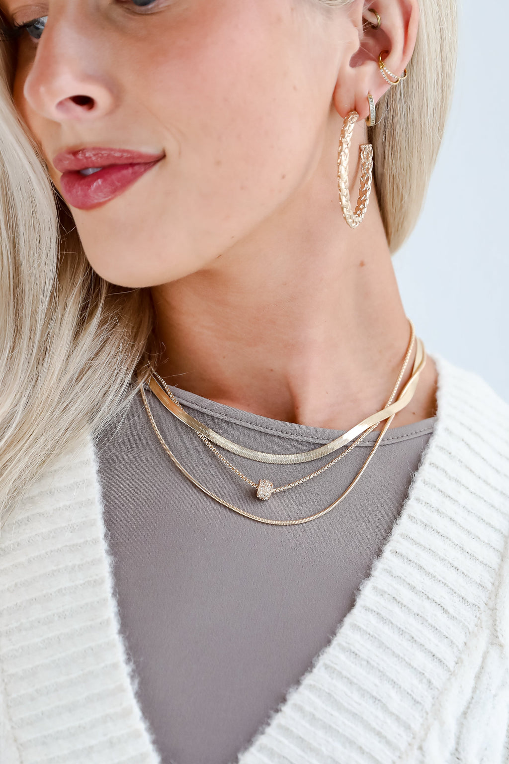 FINAL SALE - Willow Gold Layered Chain Necklace