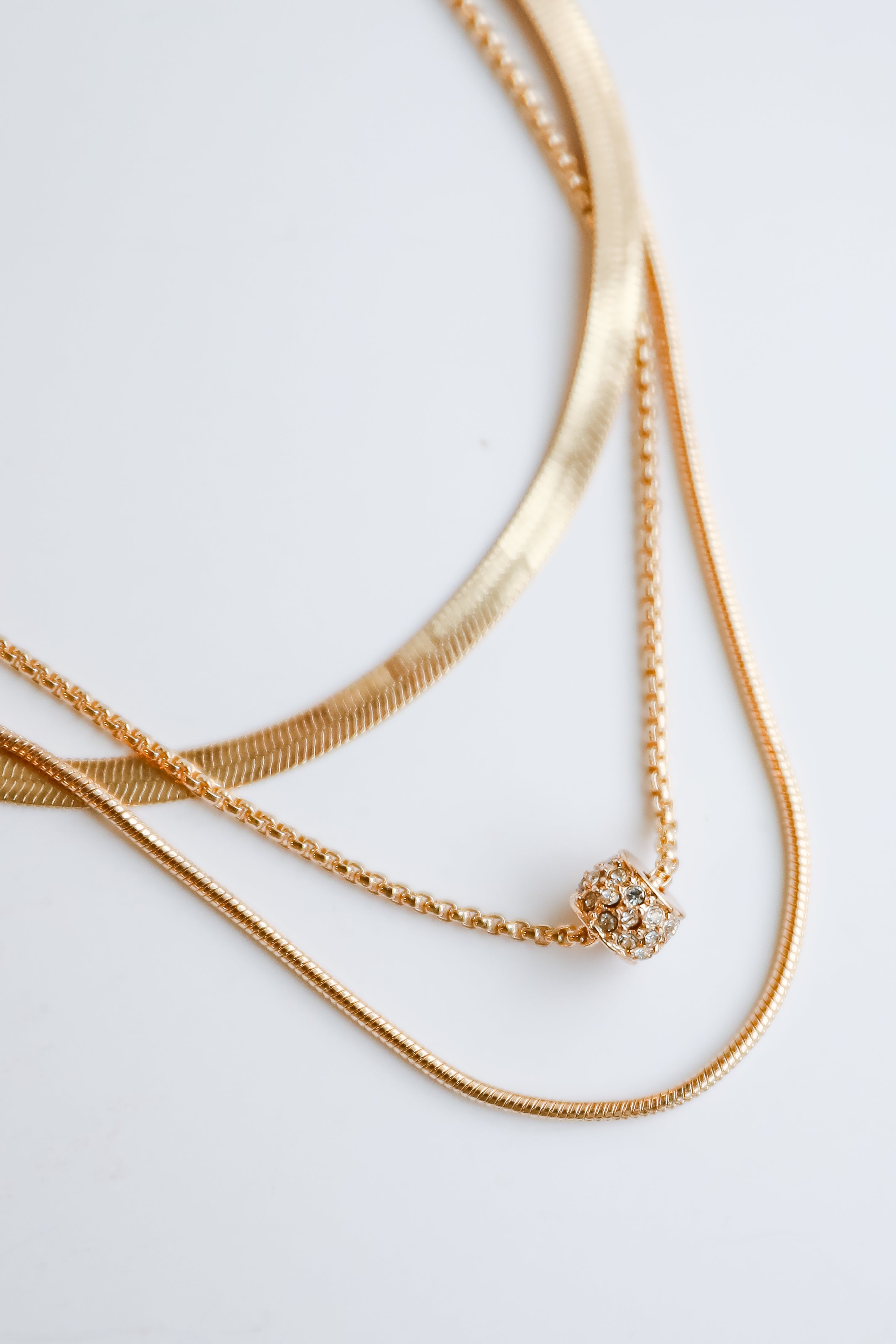 FINAL SALE - Willow Gold Layered Chain Necklace